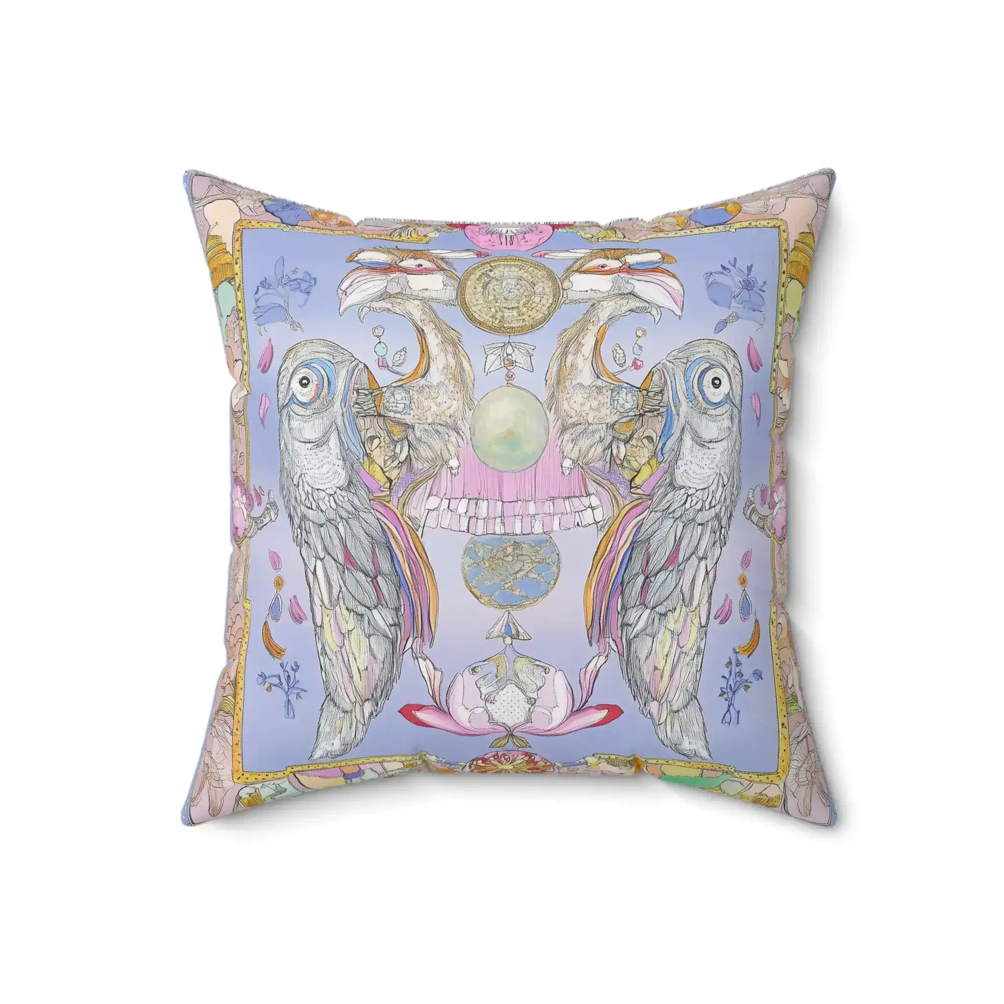 Mystic Aviary Reverie Throw Pillow - Image 4