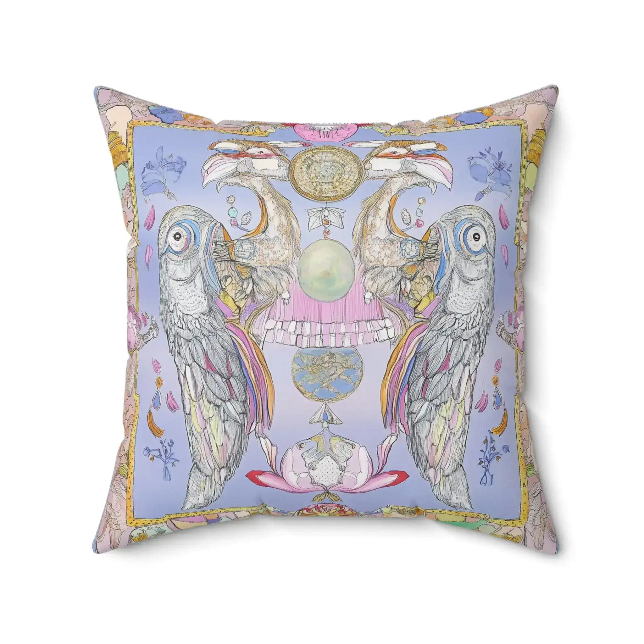 Mystic Aviary Reverie Throw Pillow - Image 5