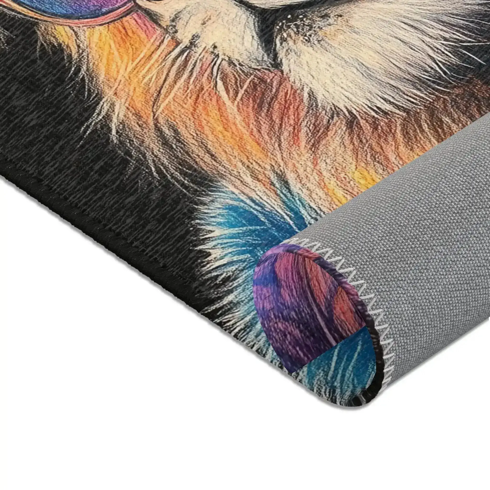Neon King Vibrant Lion Accent Rug - Image 7