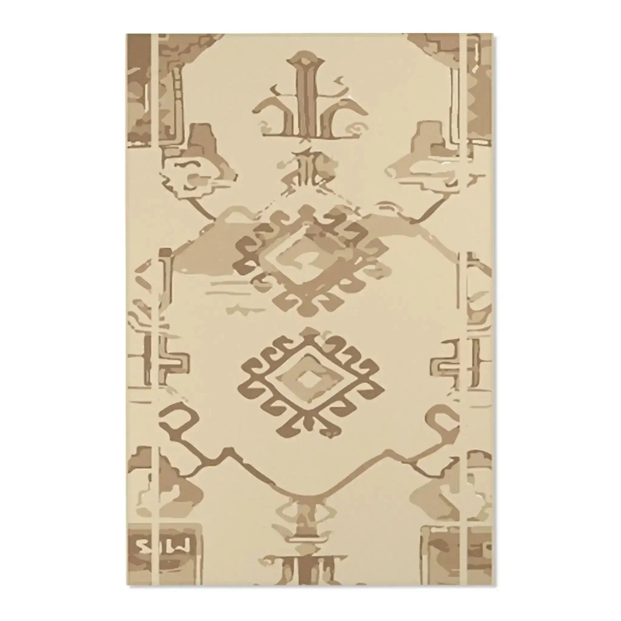 Neutral Southwestern Diamond Accent Rug - Image 3