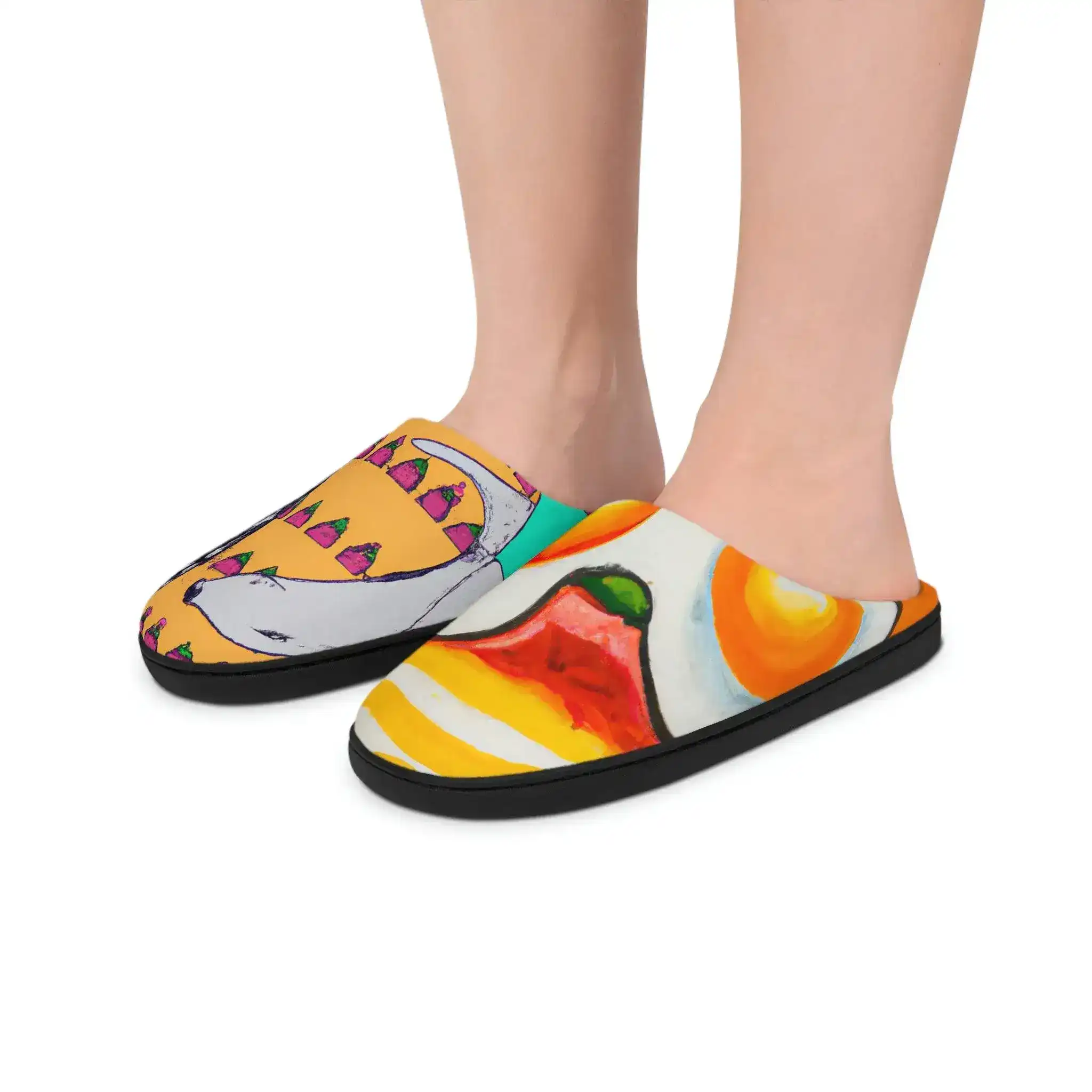 Omelette or Smoothie Women's Indoor Slippers - Image 2