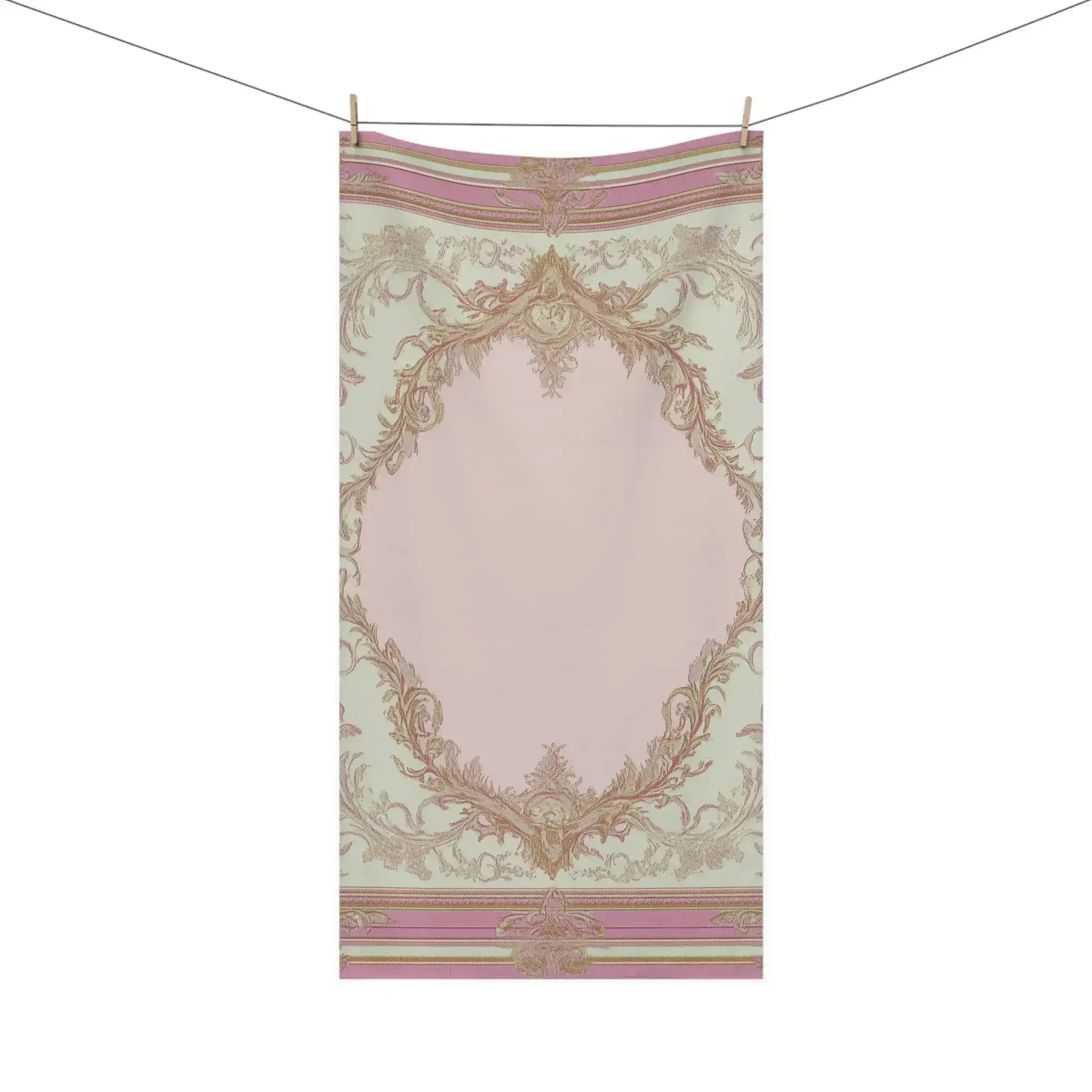 Opulent Floral Frame Bath Towel - Image 2
