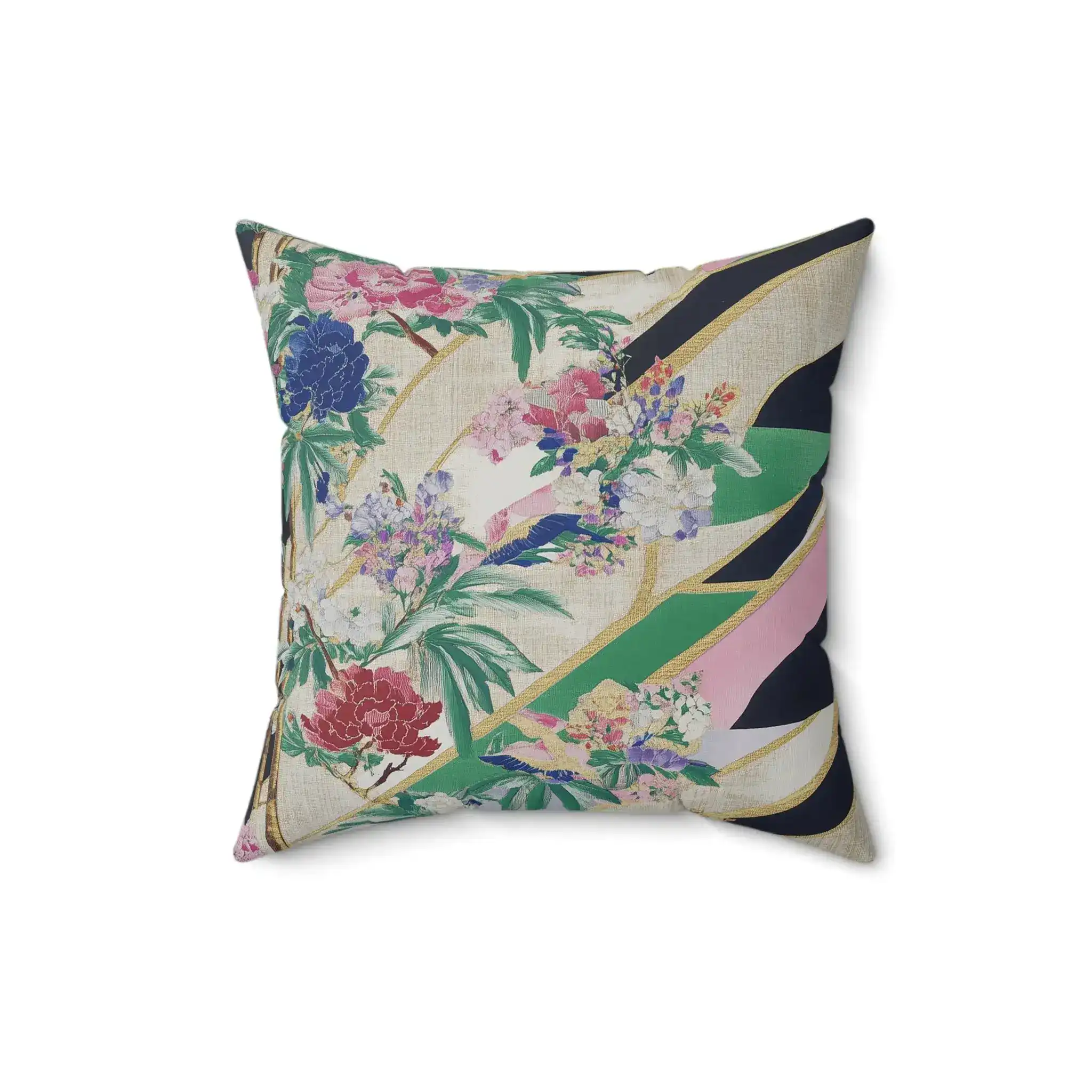 Opulent Garden Stripe Throw Pillow - Image 4