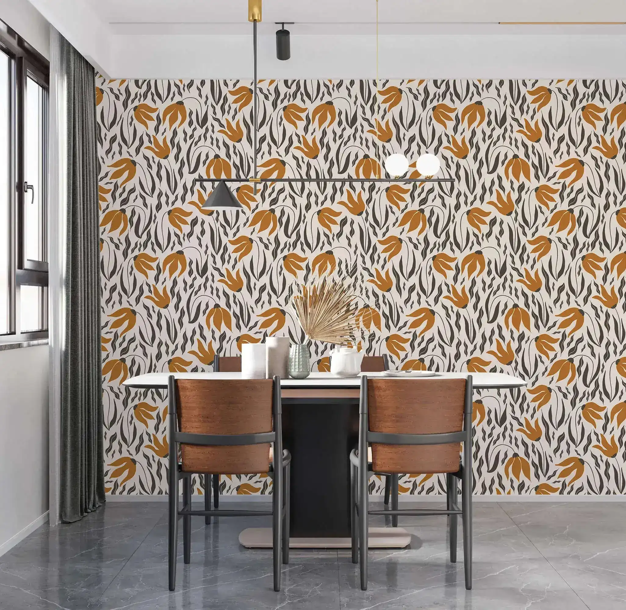 Orange Blossom Symphony Wallpaper - Image 5