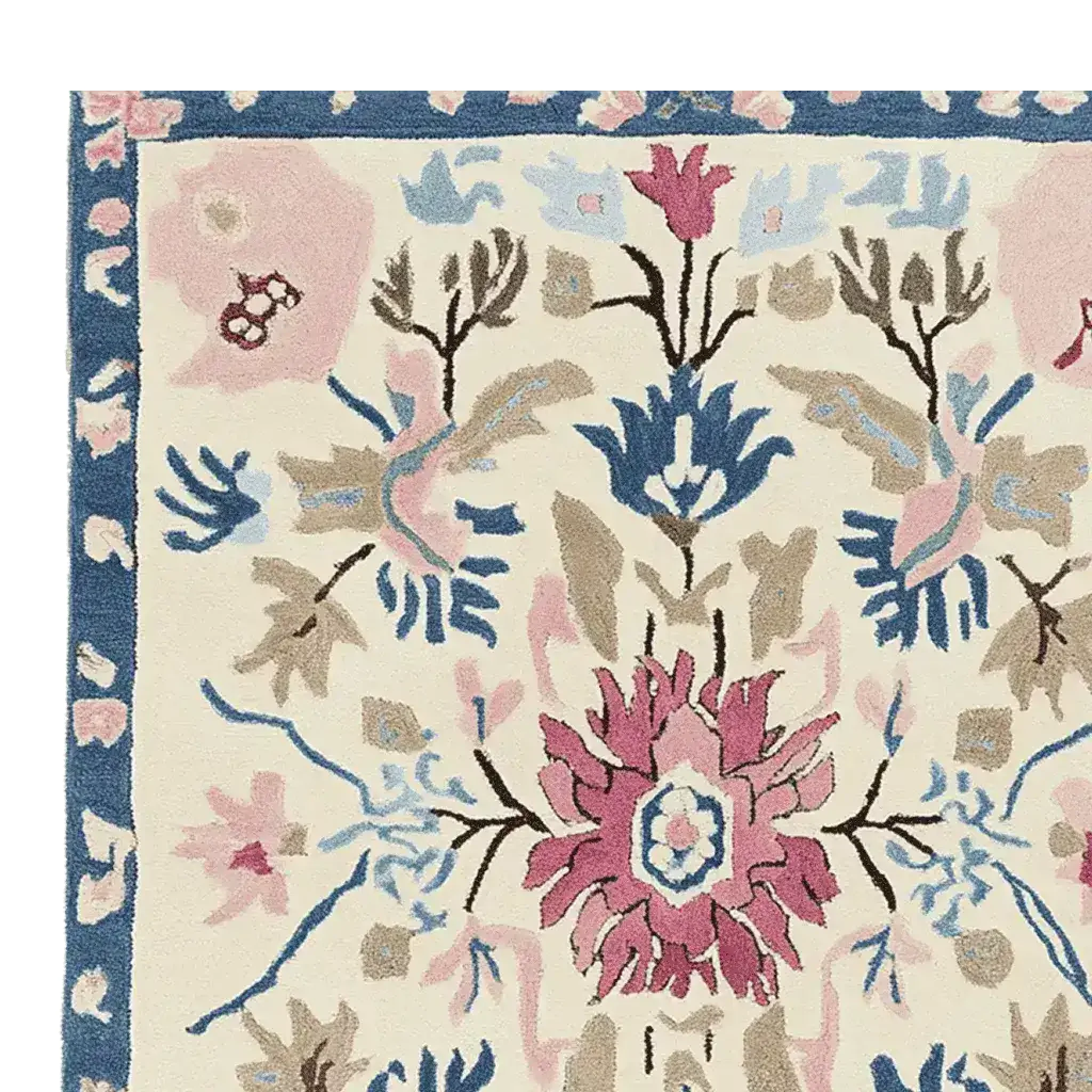 Ornate Flora Fringe Hand Tufted Rug - Image 5