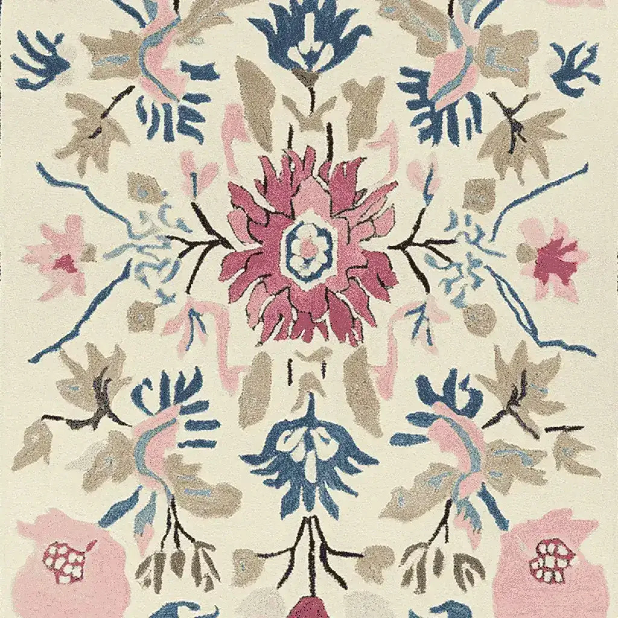 Ornate Flora Fringe Hand Tufted Rug - Image 6