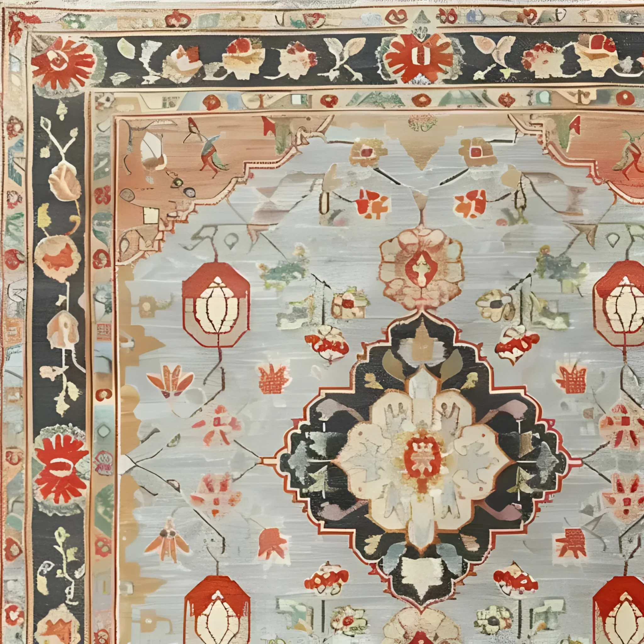 Ornate Shadow Floral Hand Knotted Area Rug - Image 5