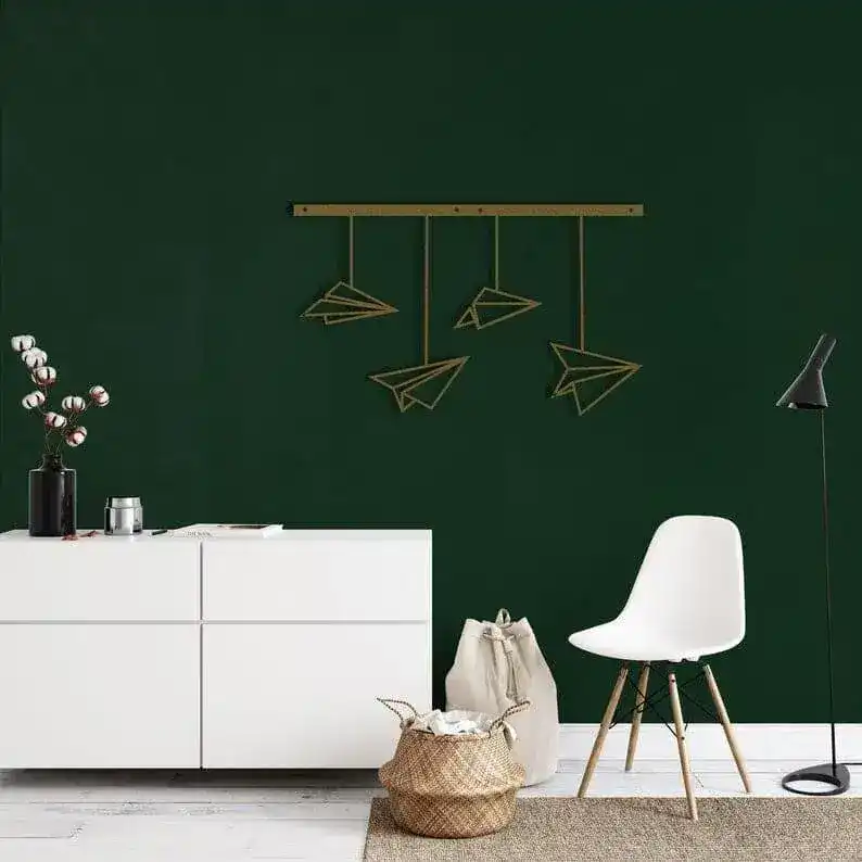 Paper Plane Hanging Metal Wall Art - Image 4