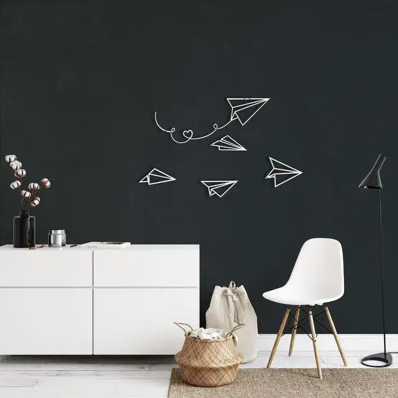 Paper Planes Metal Wall Decor - Image 3