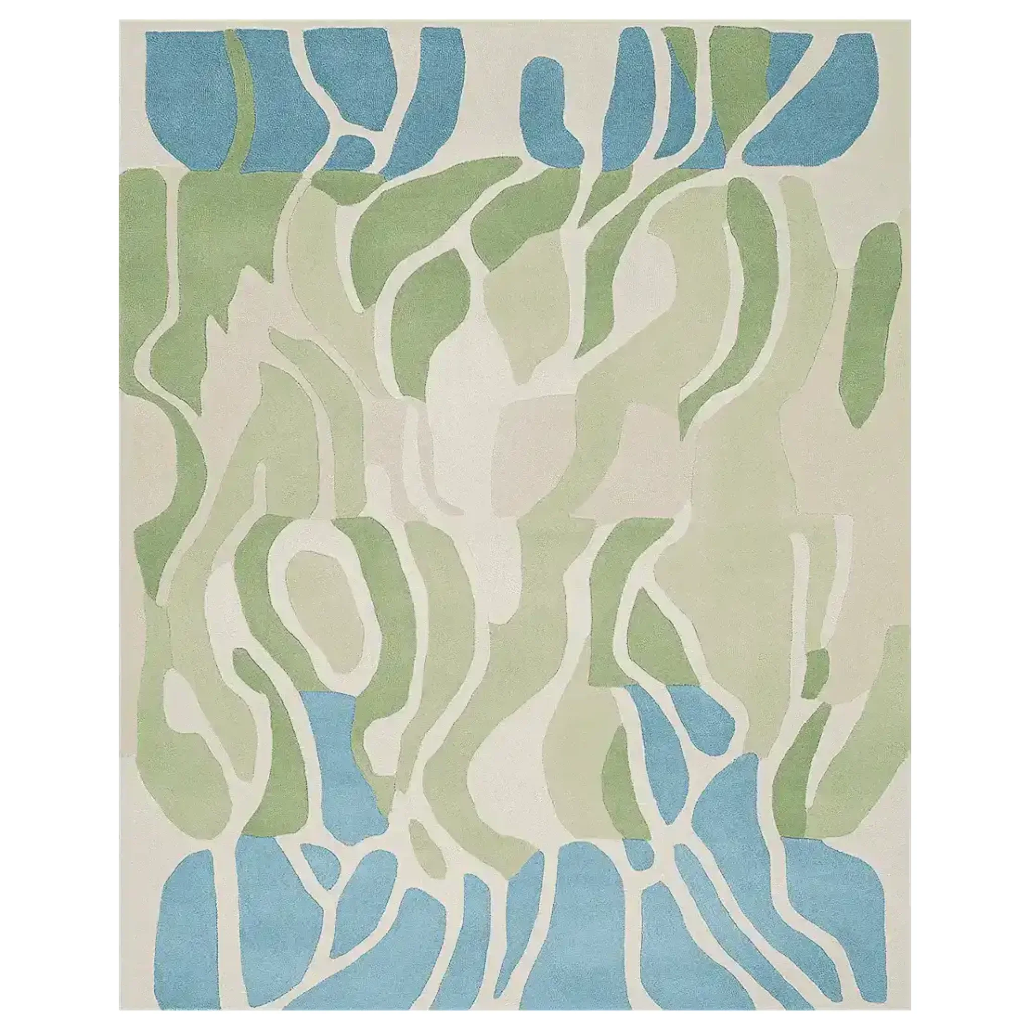 Pastel Field Lines Hand Tufted Rug