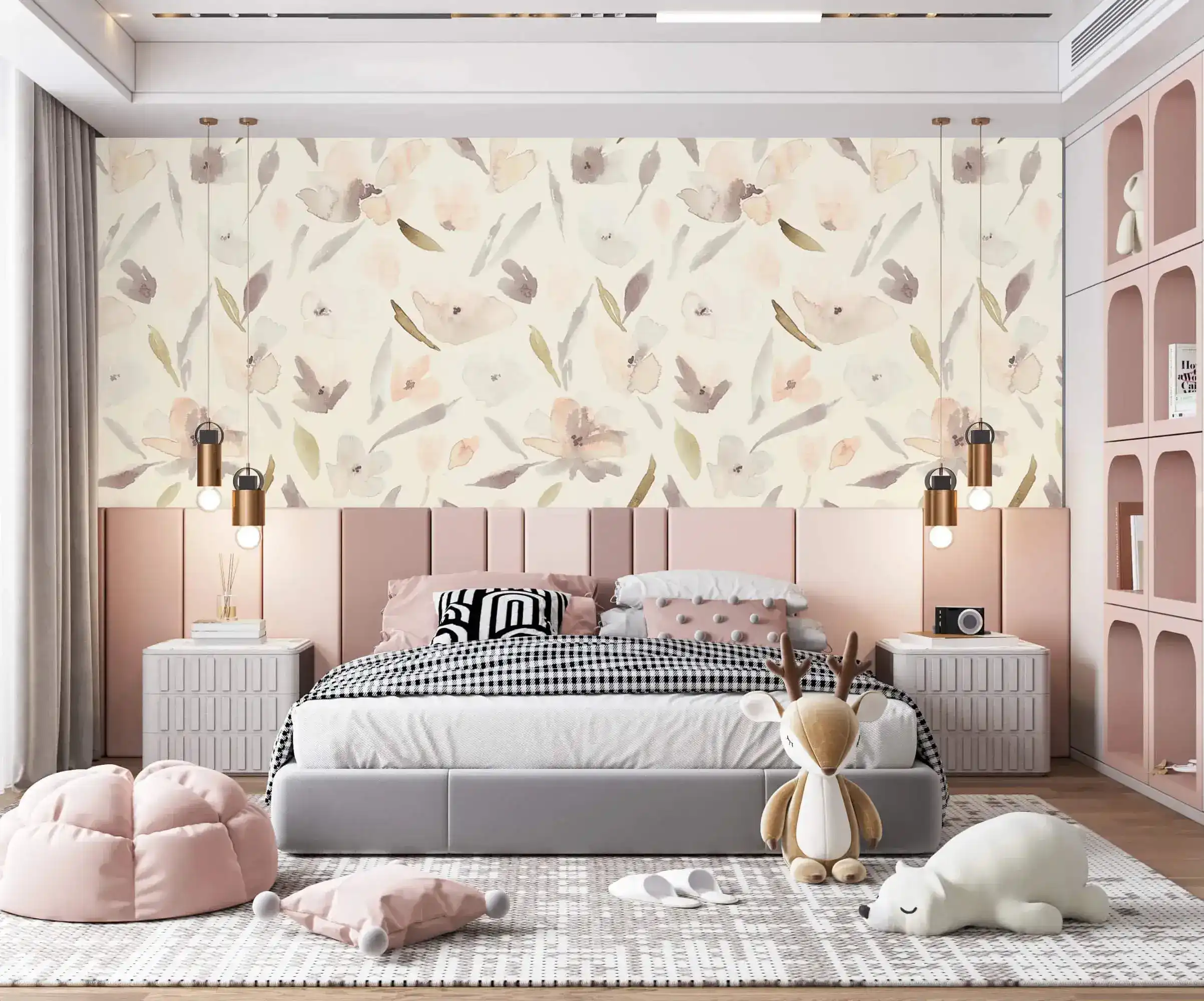 Pastel Watercolor Blossom Wallpaper - Image 3