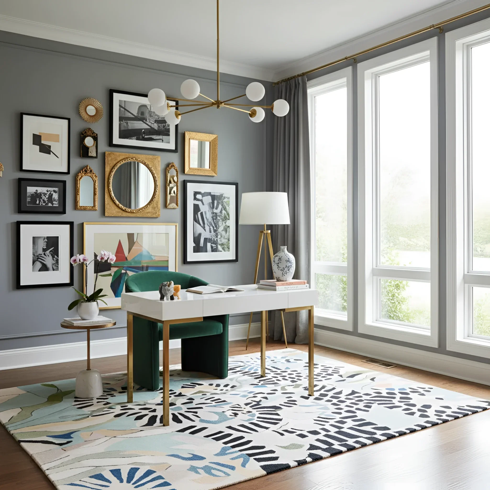 Patterned Motion Play Hand Tufted Rug - Image 2