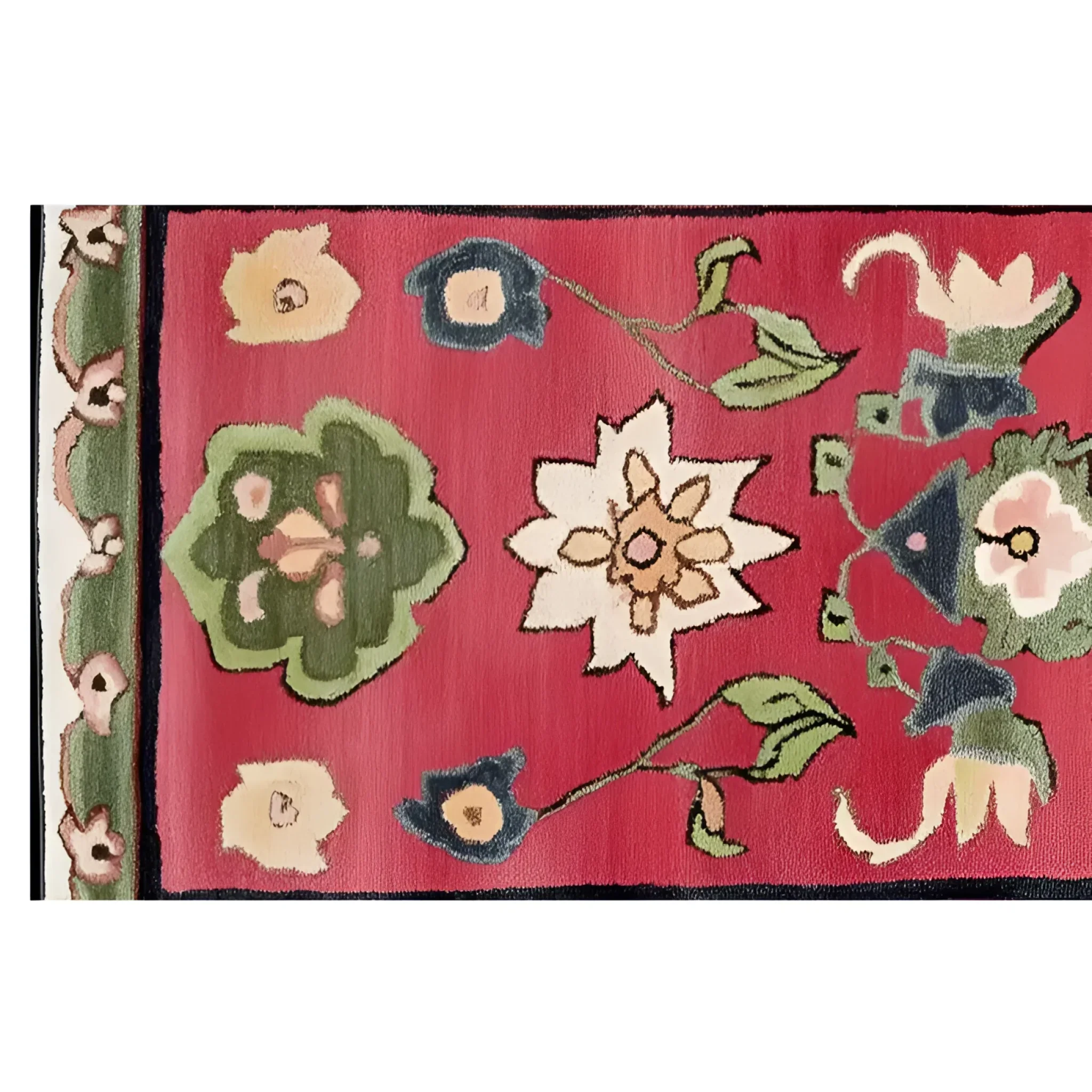 Petal Harmony Hand Tufted Wool Runner Rug - Image 4