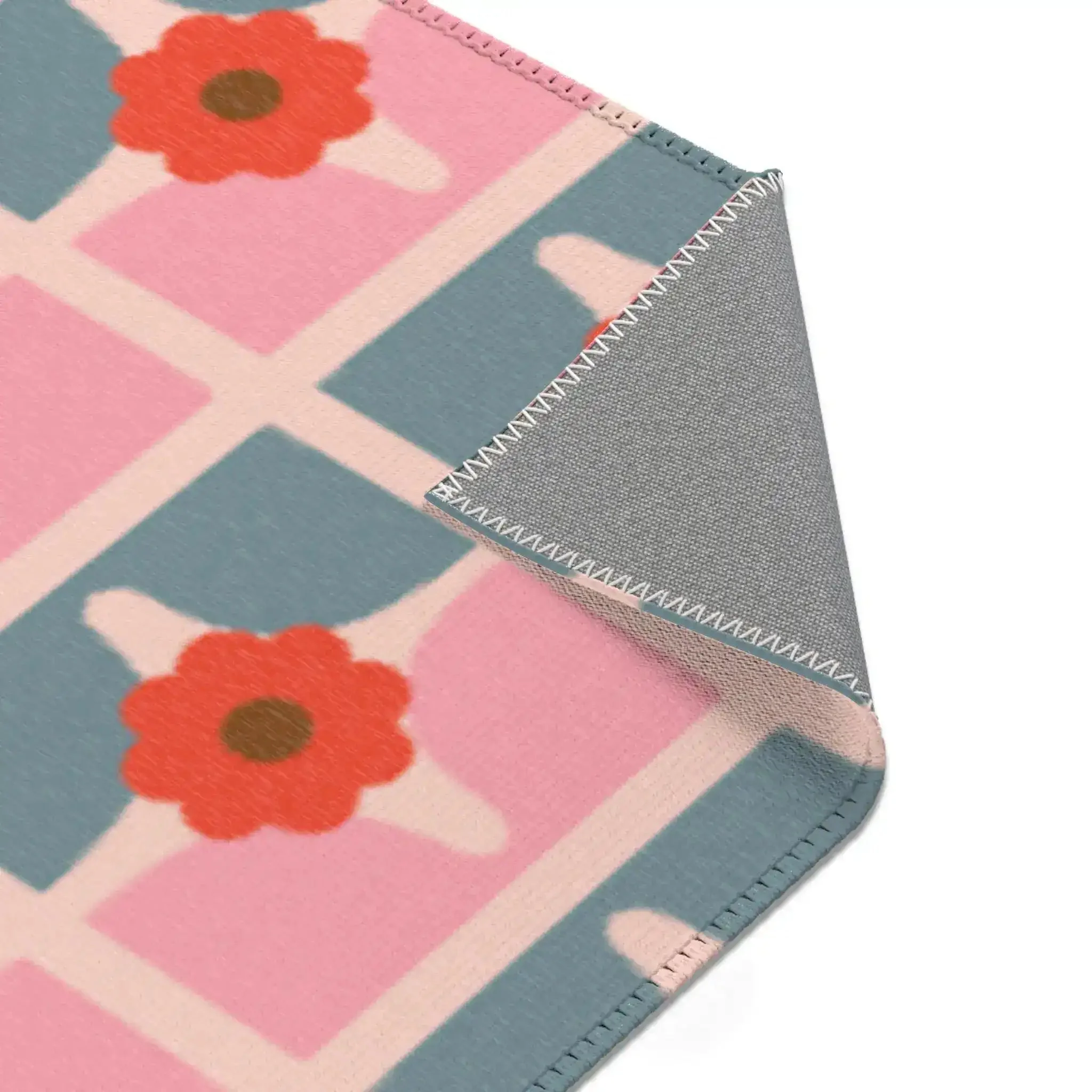 Petal Pixel Bloom Accent Rug - Image 8