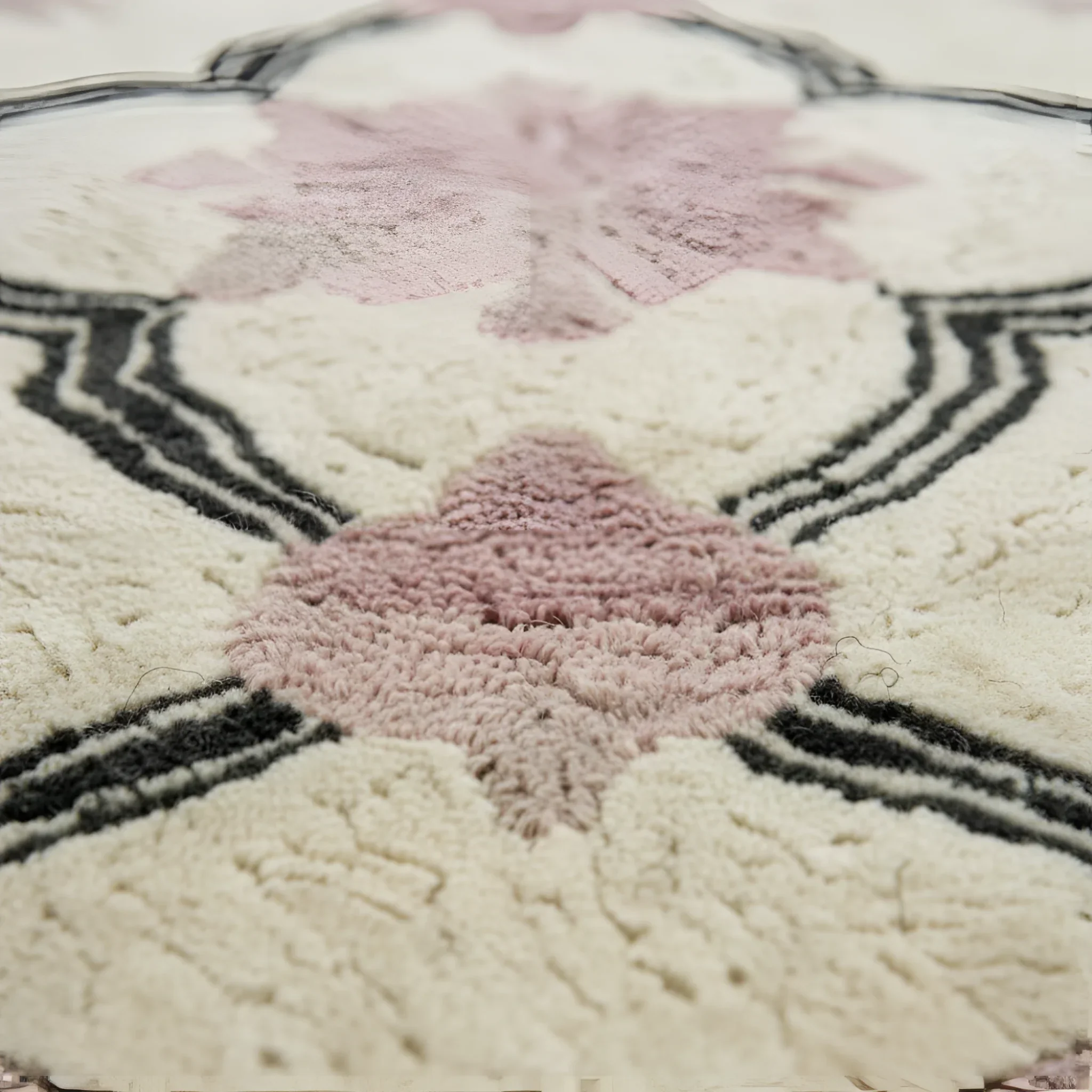Petal Veil Mosaic Hand Tufted Rug - Image 4