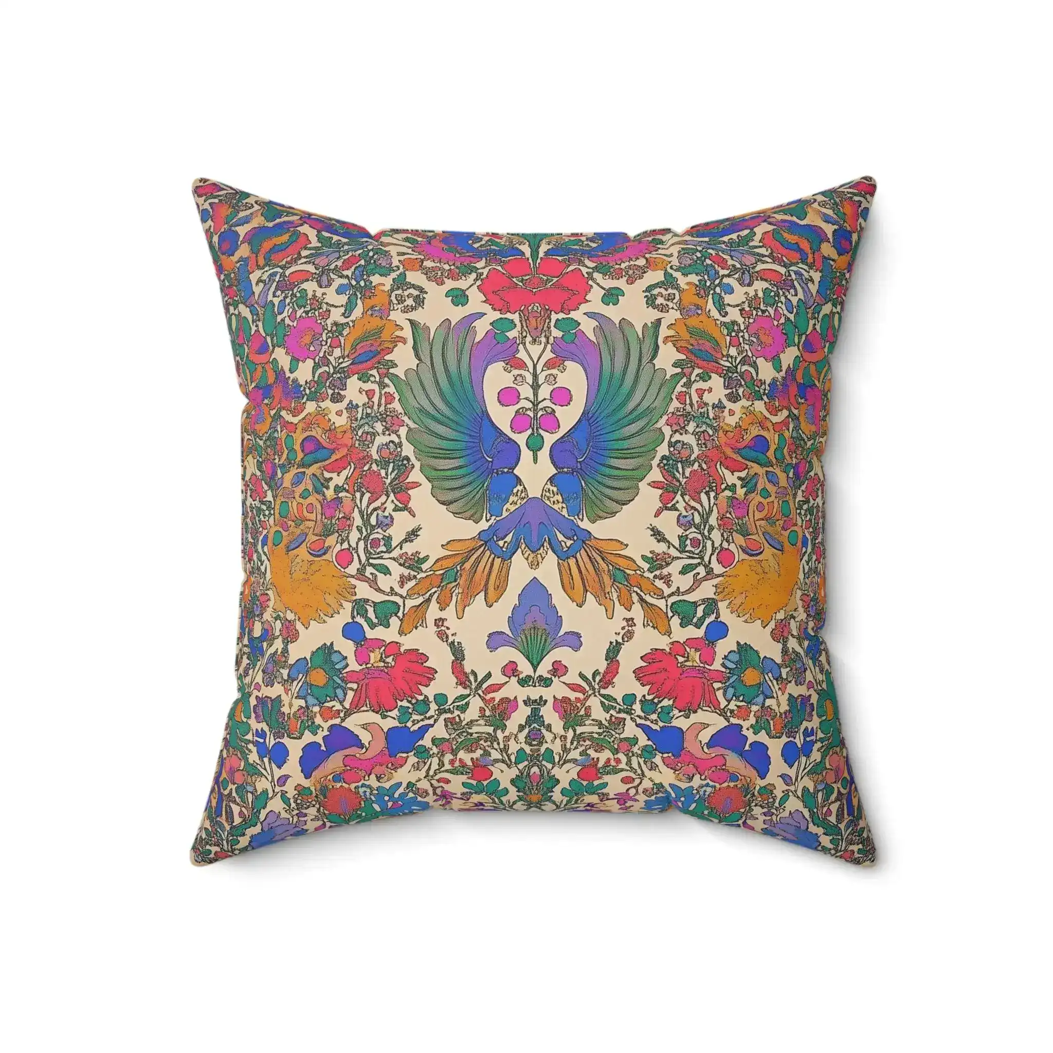 Phoenix Garden Radiance Throw Pillow - Image 5