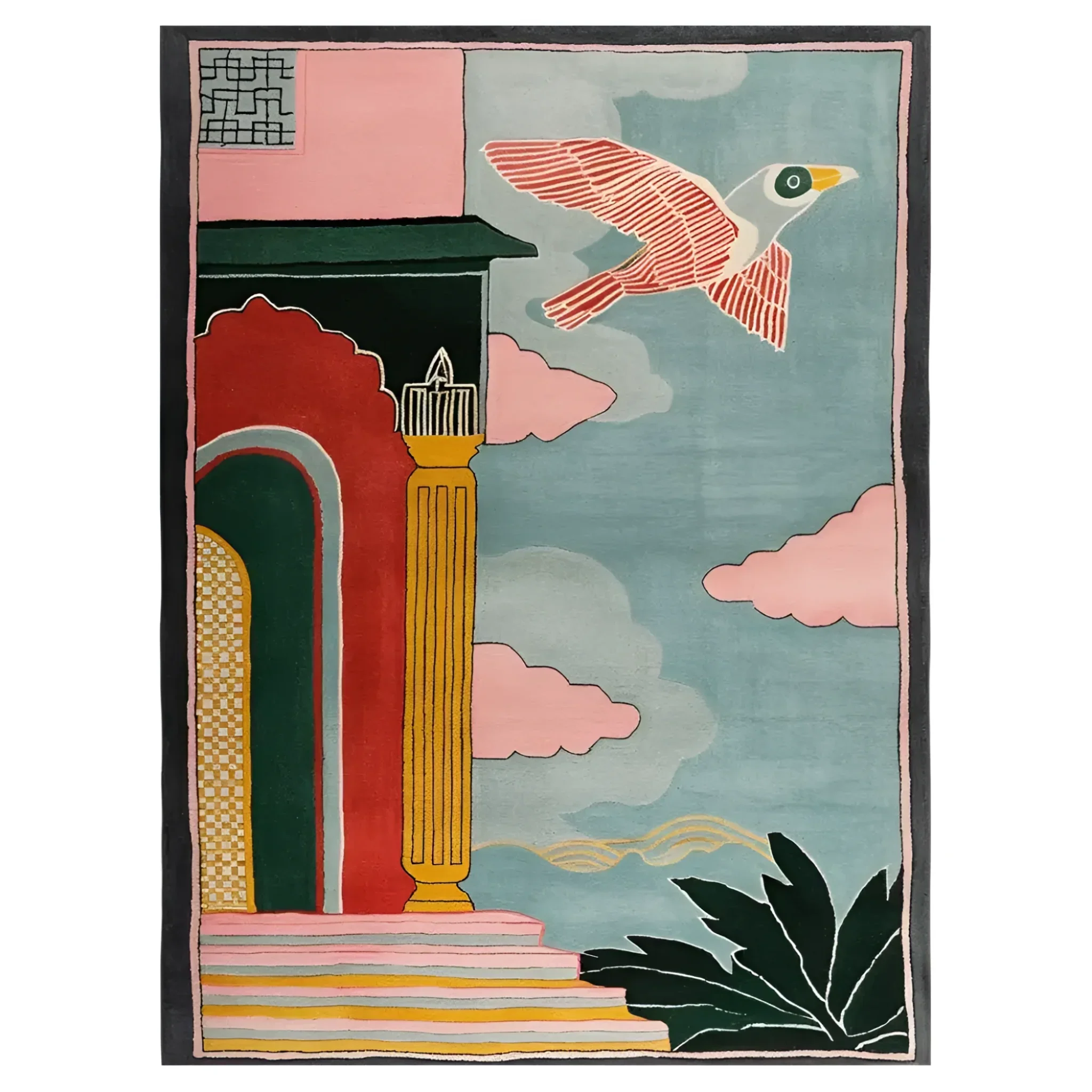 Phoenix Sky Citadel Hand Tufted Wool Rug - Image 6