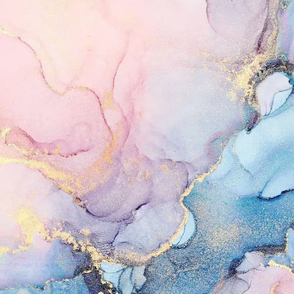 Pink Abstract Marble Alcohol Ink Wall Mural - Image 4