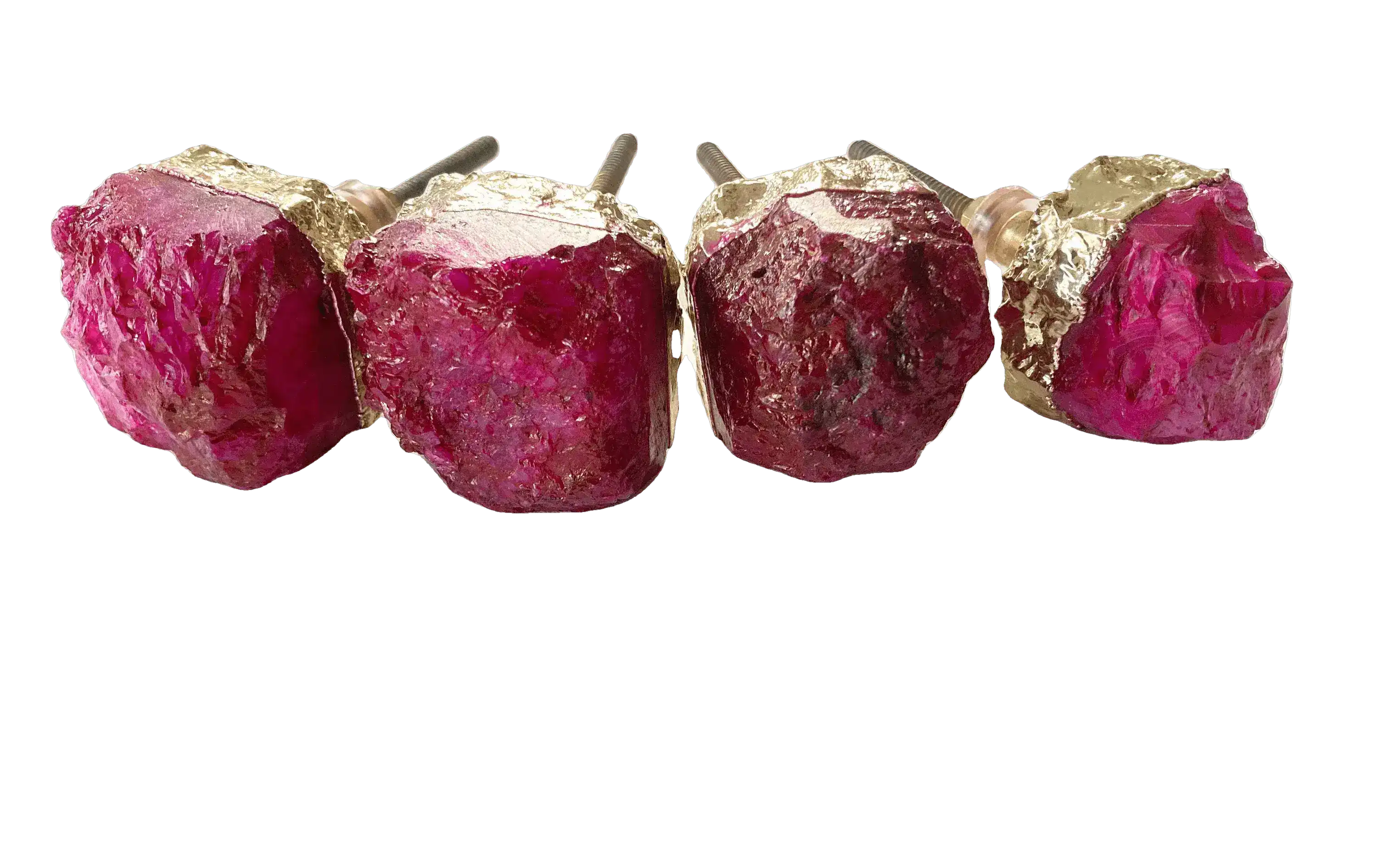 Pink Agate Cabinet Door Pull Handle - Set of 4 - Image 3
