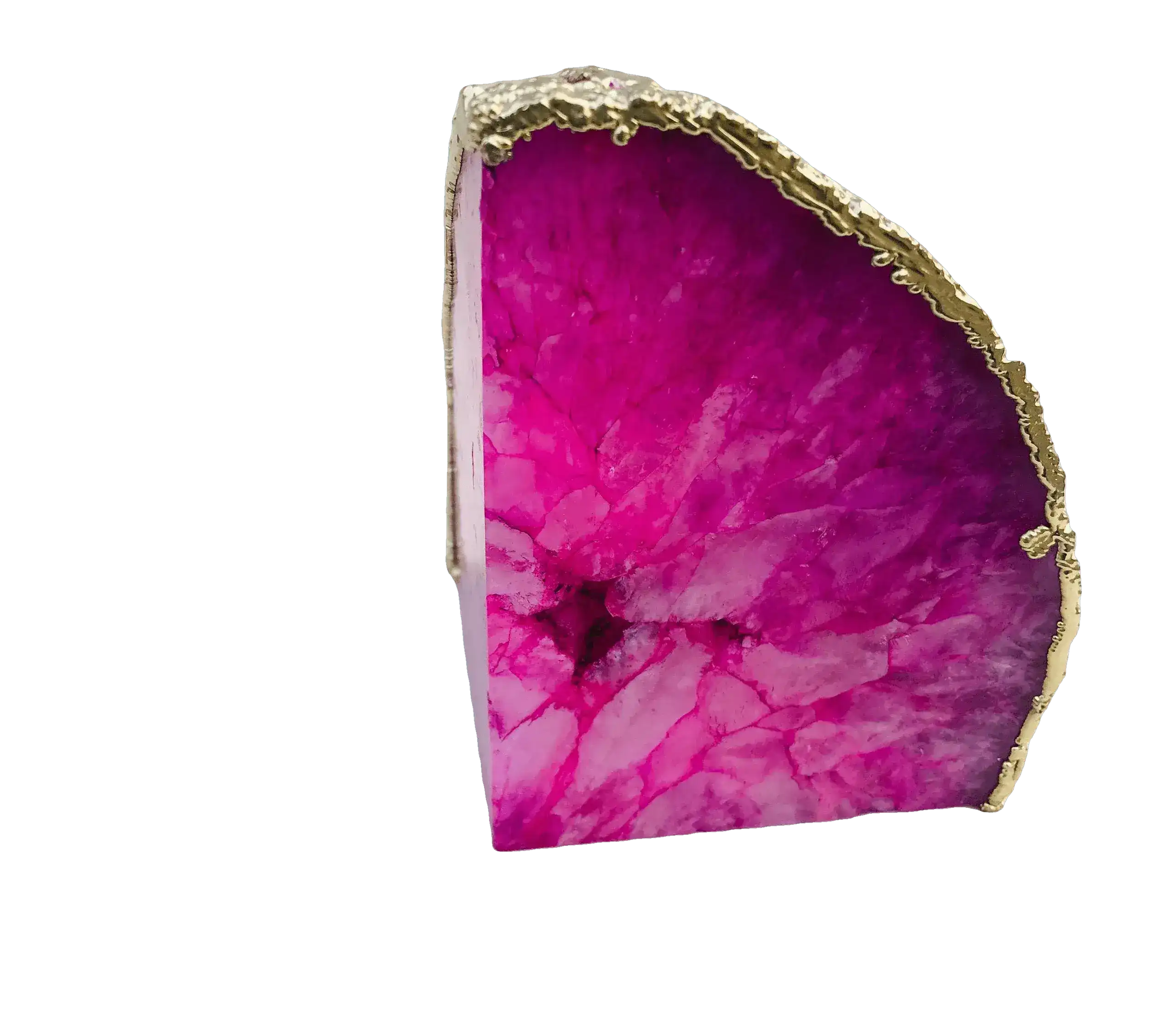 Pink Plated Agate Bookends - Image 5