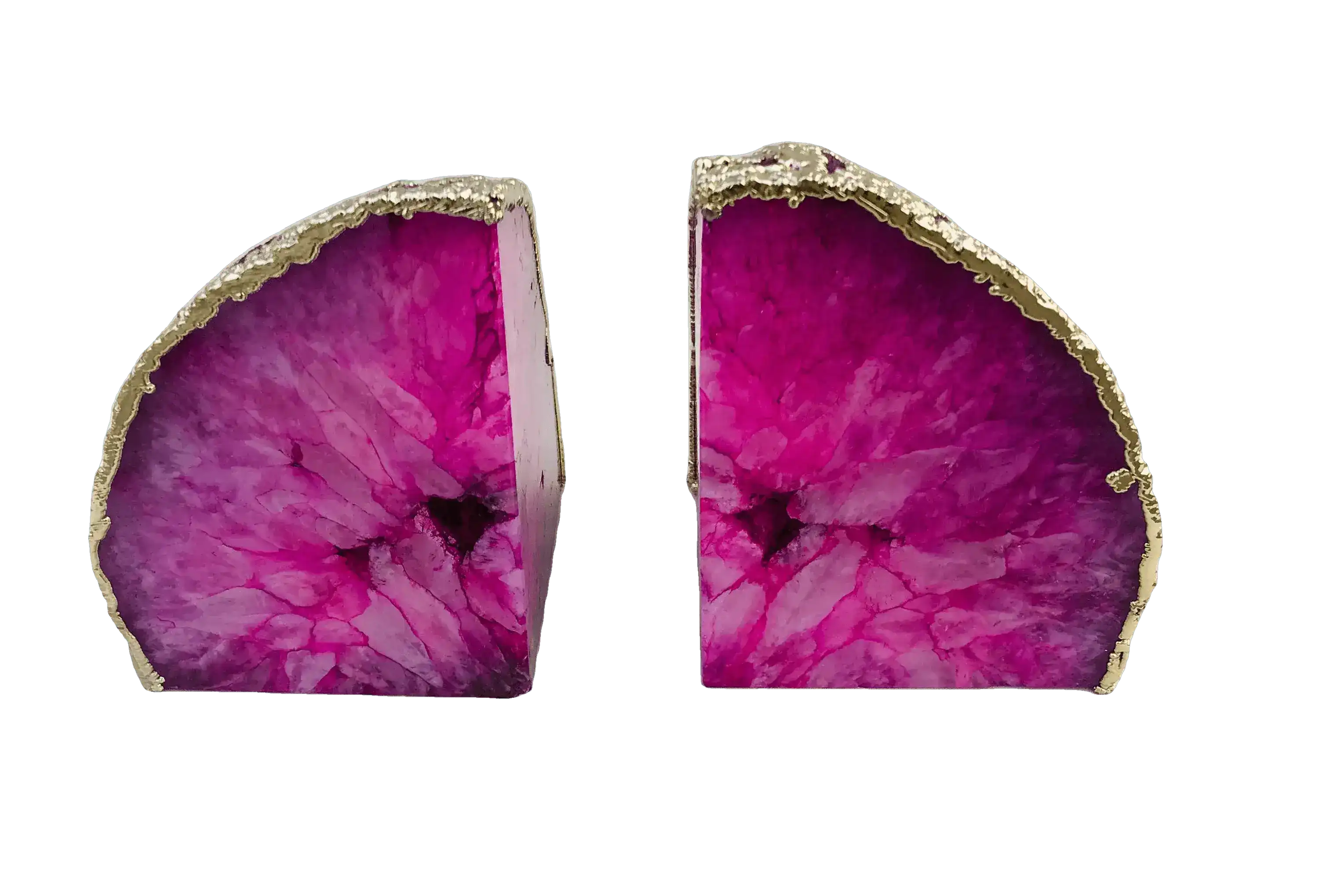 Pink Plated Agate Bookends - Image 6