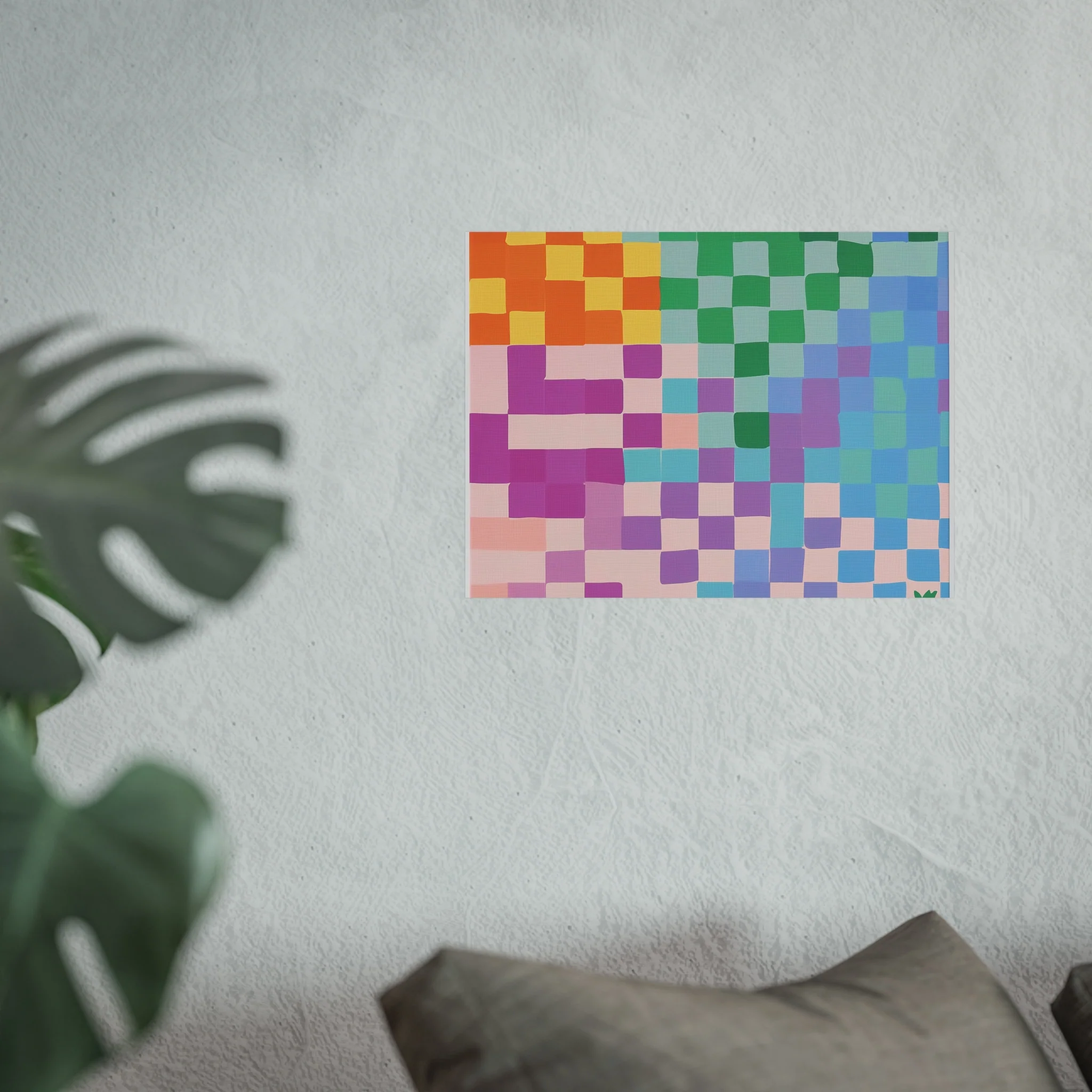 Pixel Bloom Mosaic Fine Art Poster - Image 23