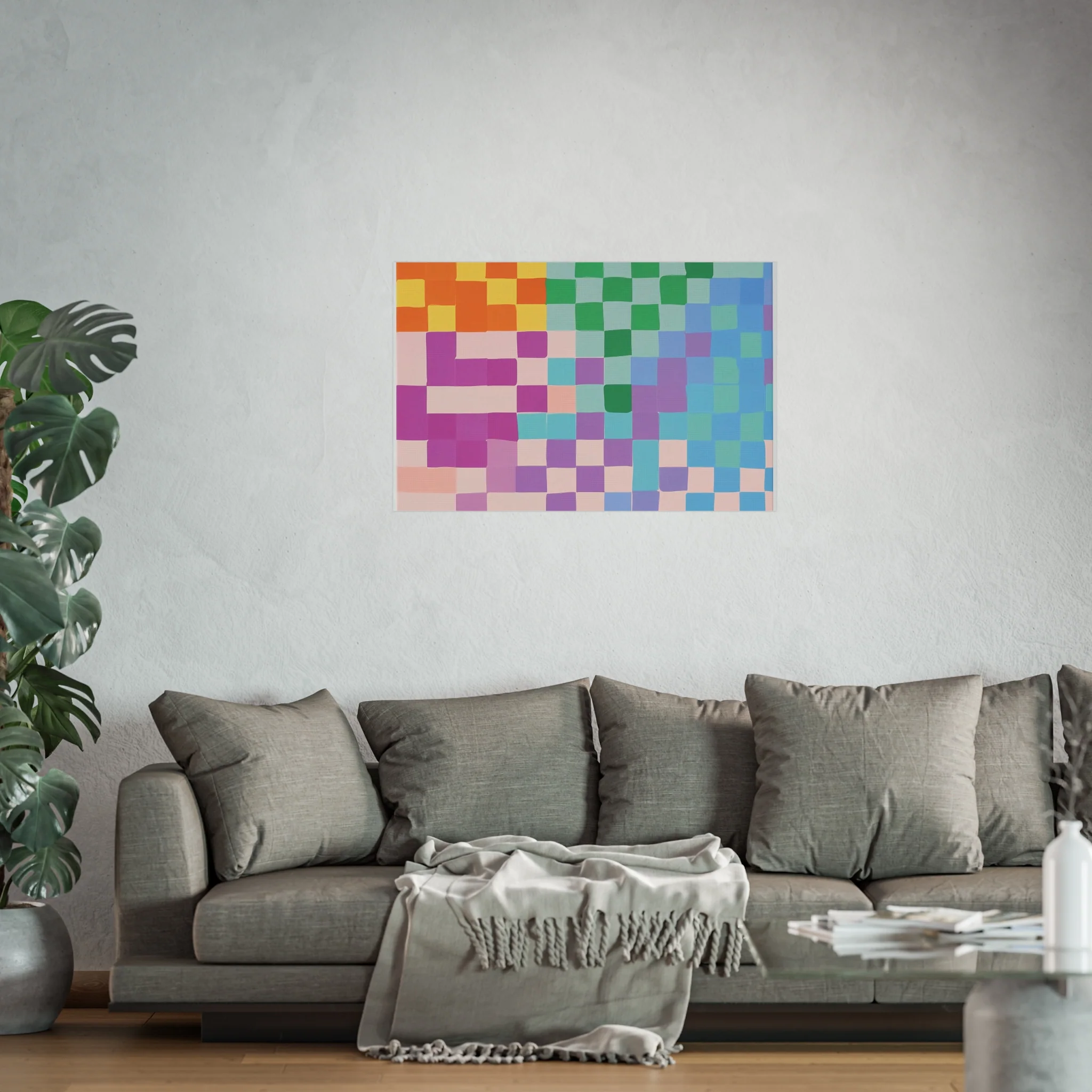 Pixel Bloom Mosaic Fine Art Poster - Image 45