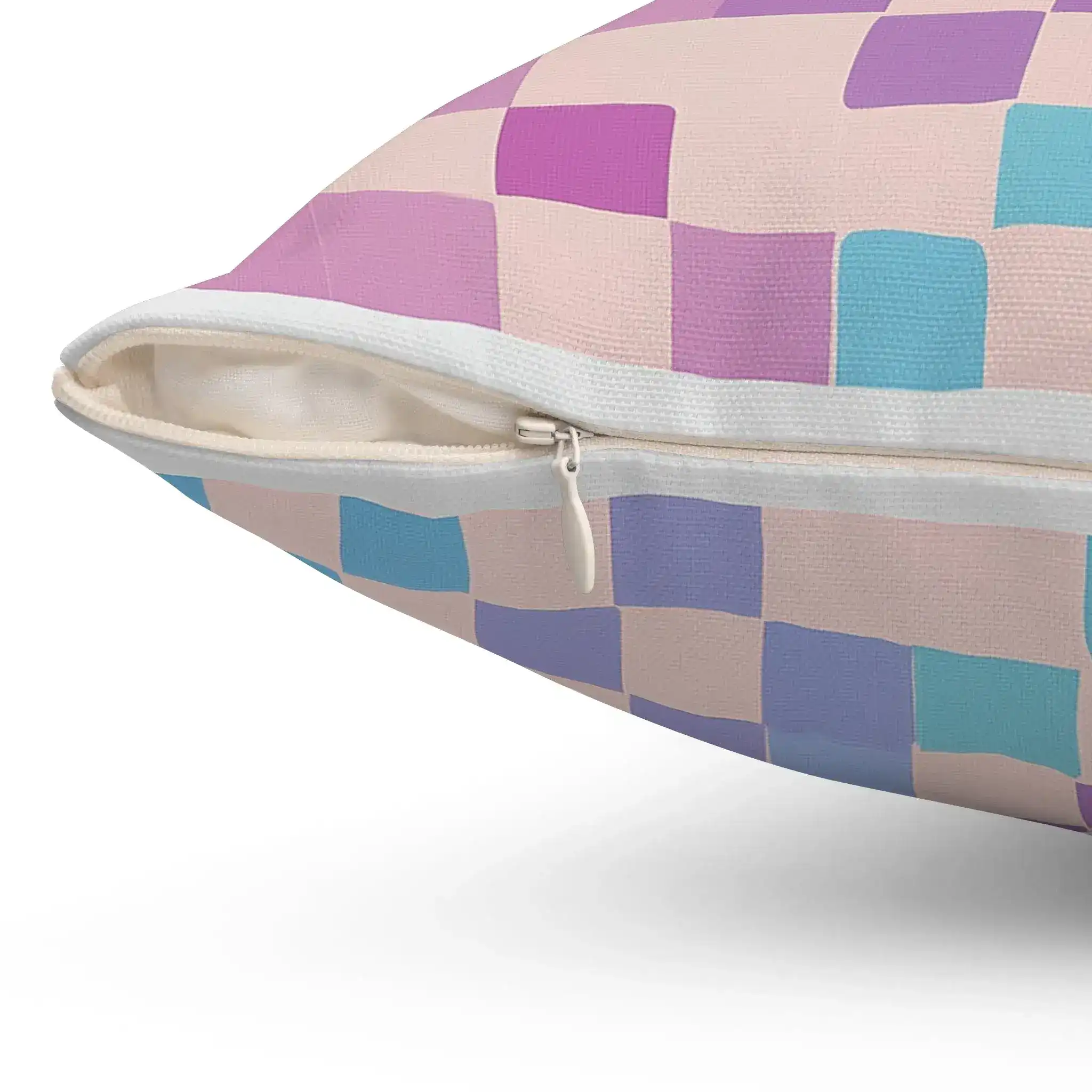 Pixel Bloom Mosaic Throw Pillow - Image 3
