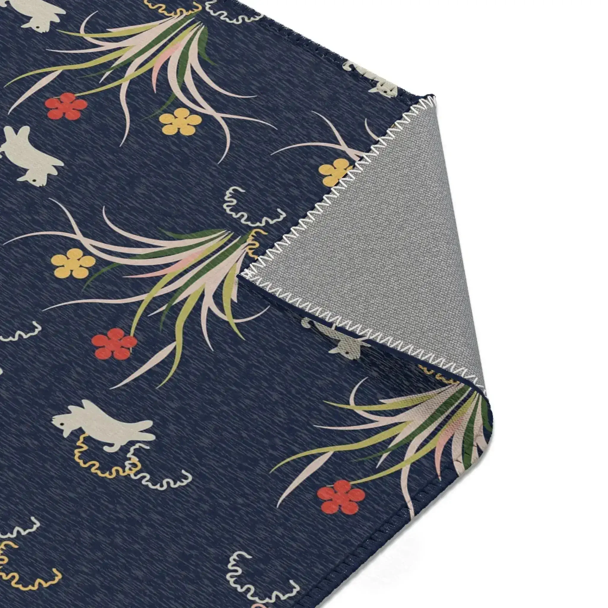 Playful Bunny Meadow Accent Rug - Image 6