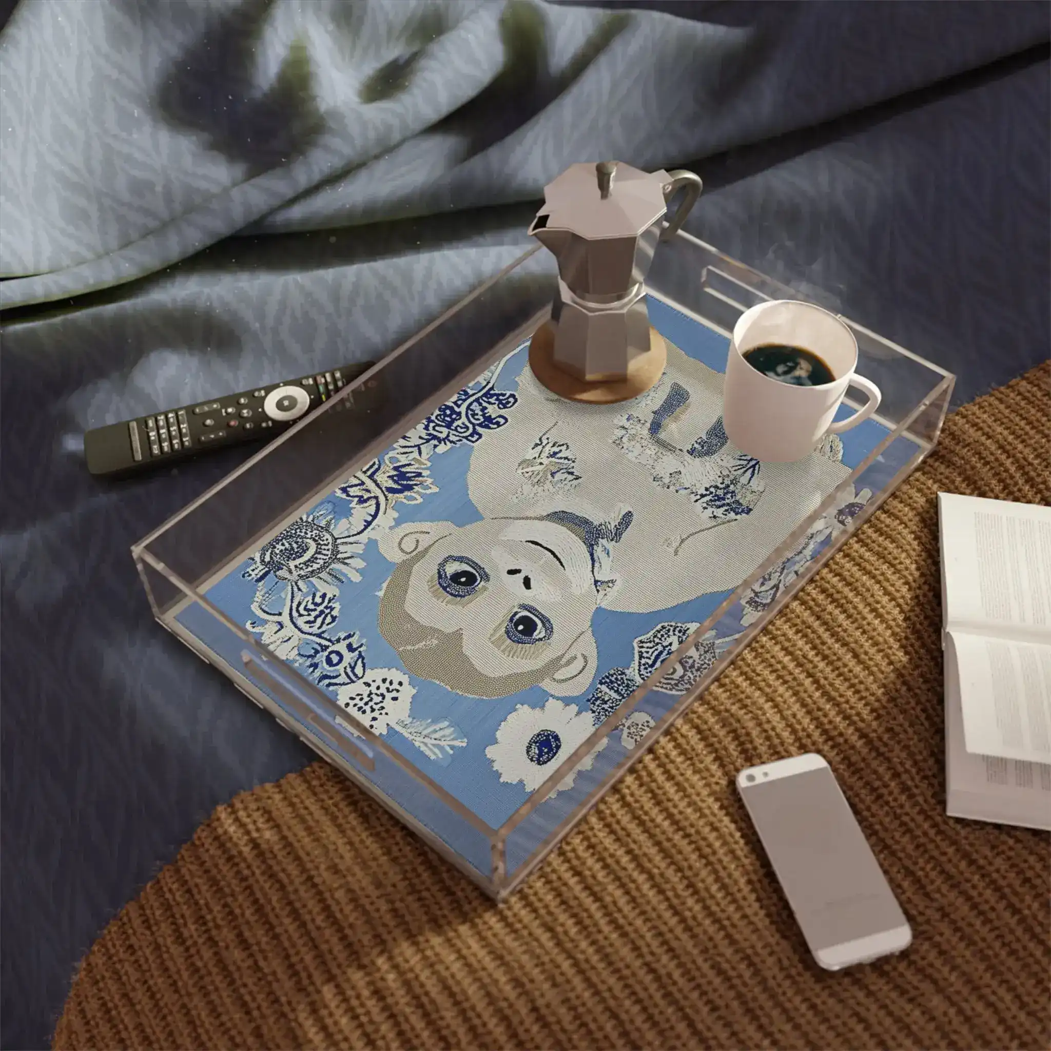 Playful Monkey & Florals Serving Tray - Image 2