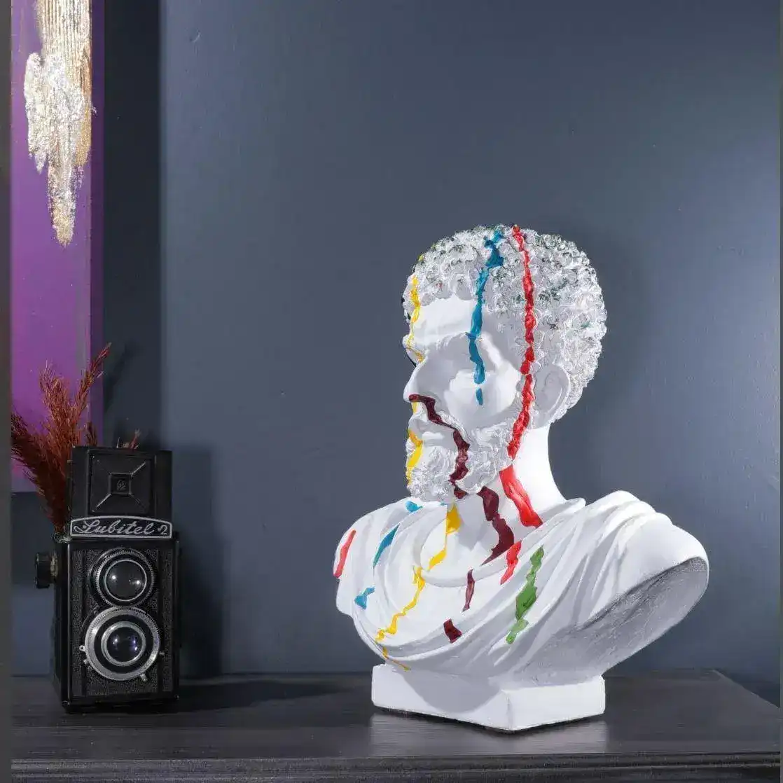 Pop Art Marcus Aurelius Roman Emperor Sculpture - Image 2