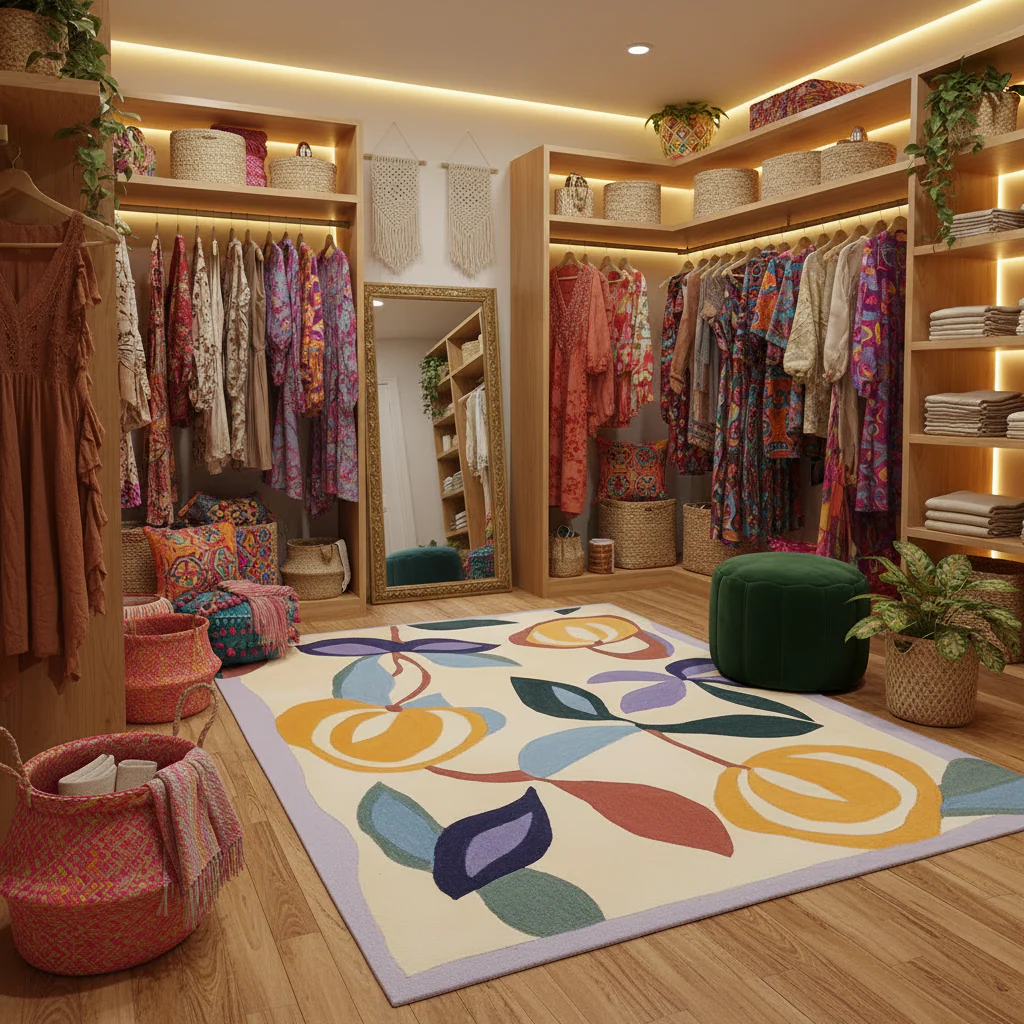 Pop Flower Dance Hand Tufted Rug - Image 2
