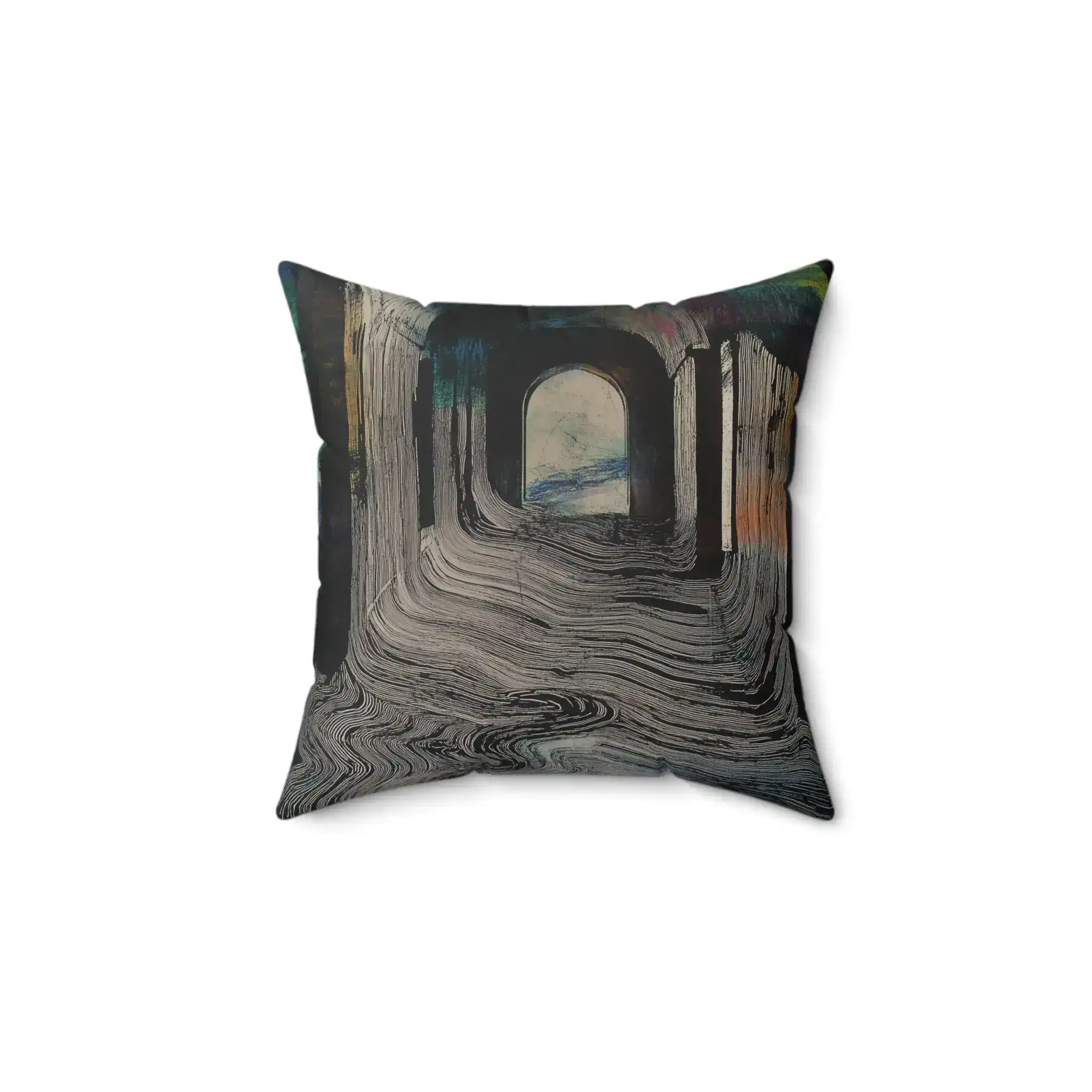 Portal Drip Throw Pillow - Image 5
