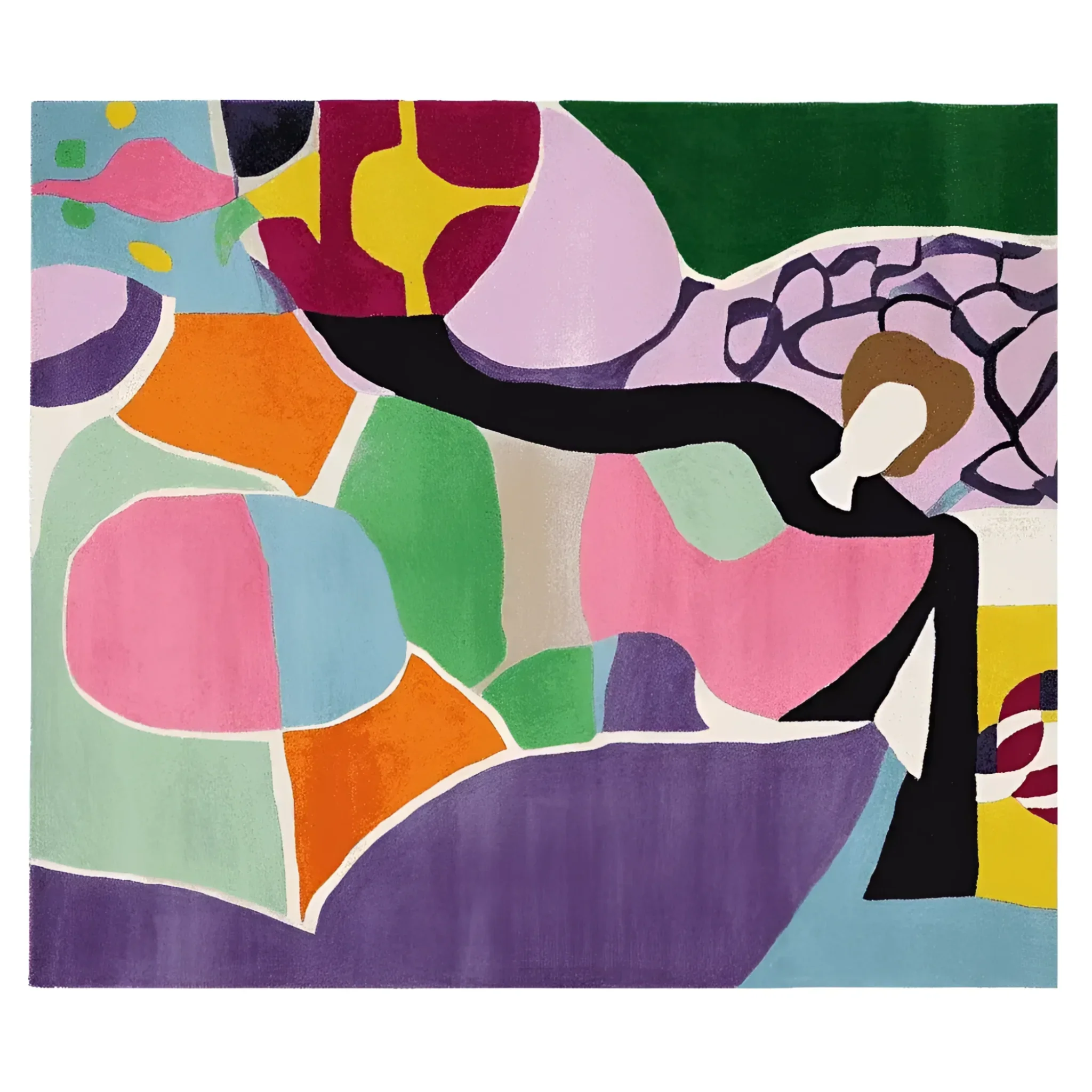 Prism Puzzle Form Hand Tufted Rug - Image 3