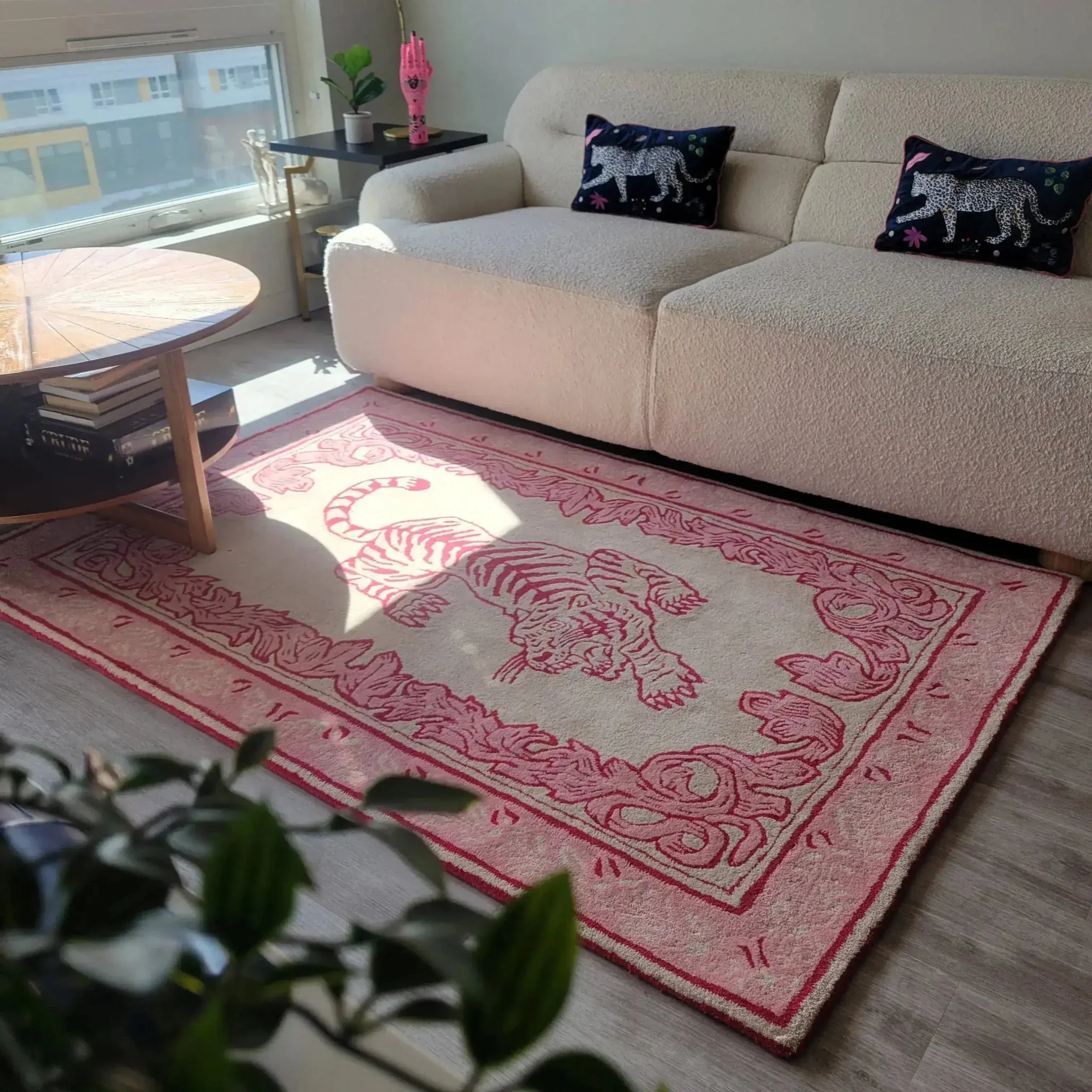 Prowess in Pink Garden Hand-Tufted Rug - Image 2