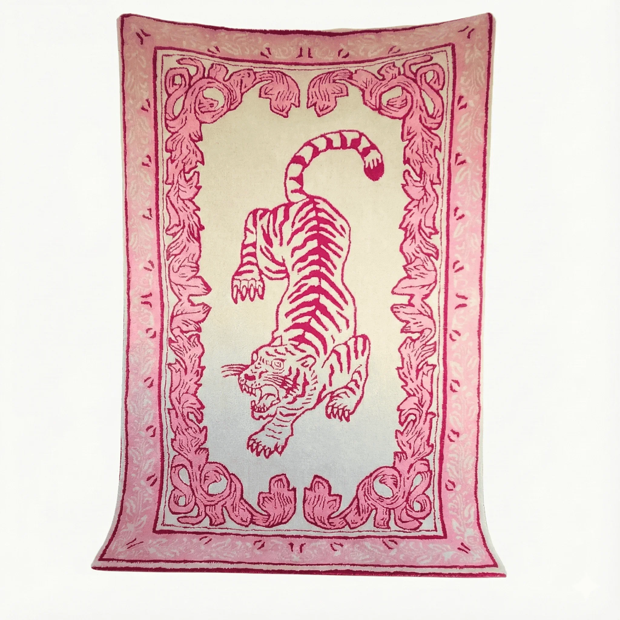Prowess in Pink Garden Hand-Tufted Rug 4 x 6 ft