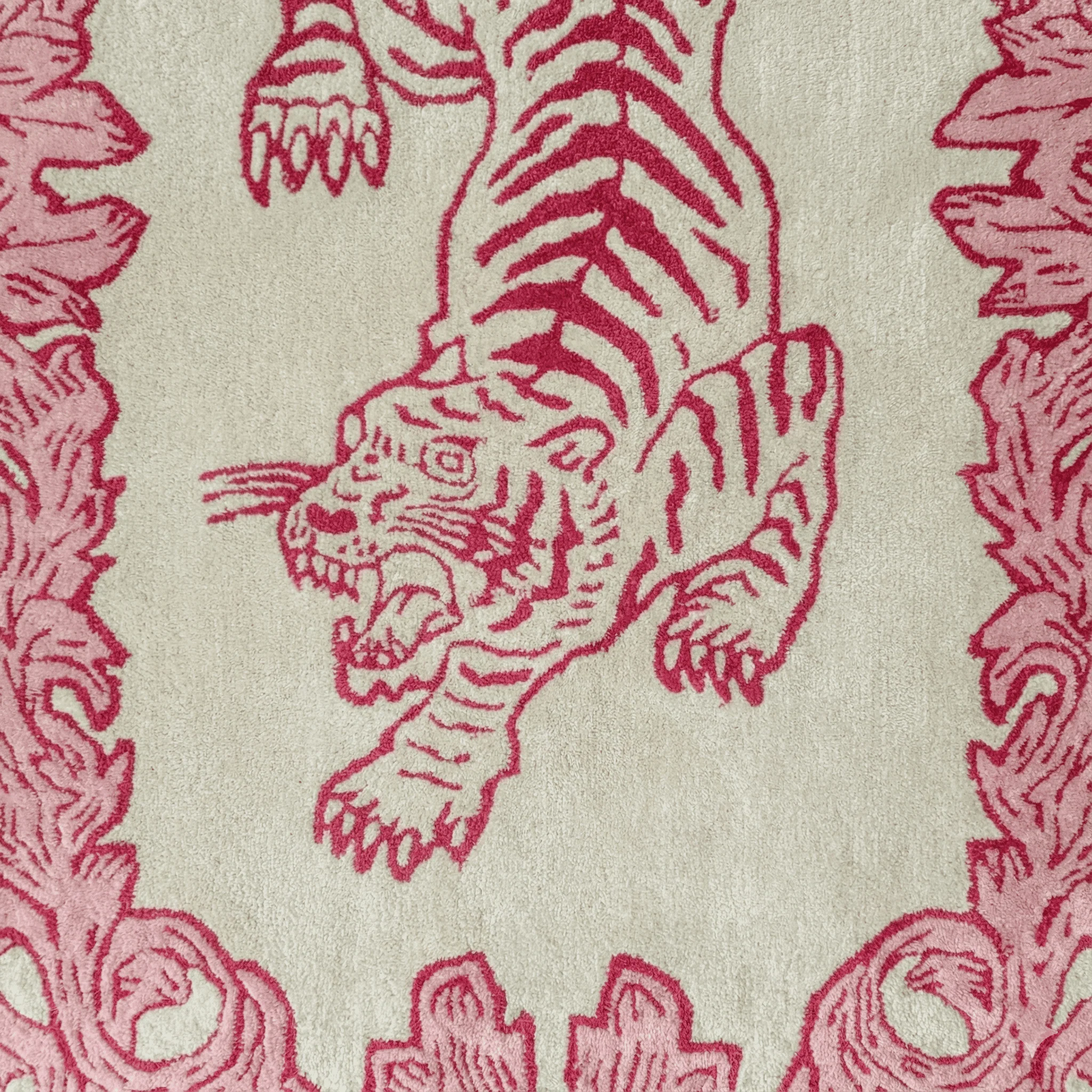 Prowess in Pink Garden Hand-Tufted Rug 4 x 6 ft - Image 2