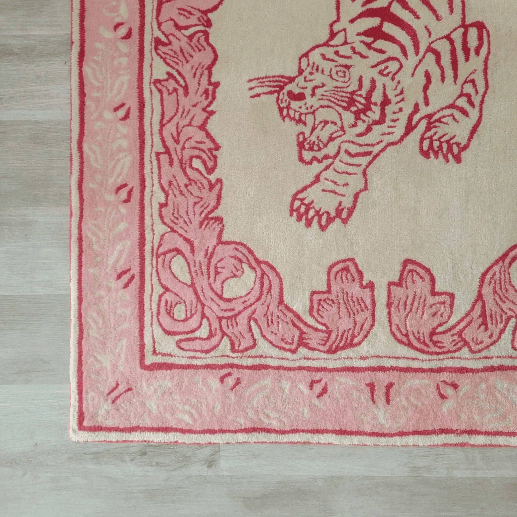 Prowess in Pink Garden Hand-Tufted Rug 4 x 6 ft - Image 8