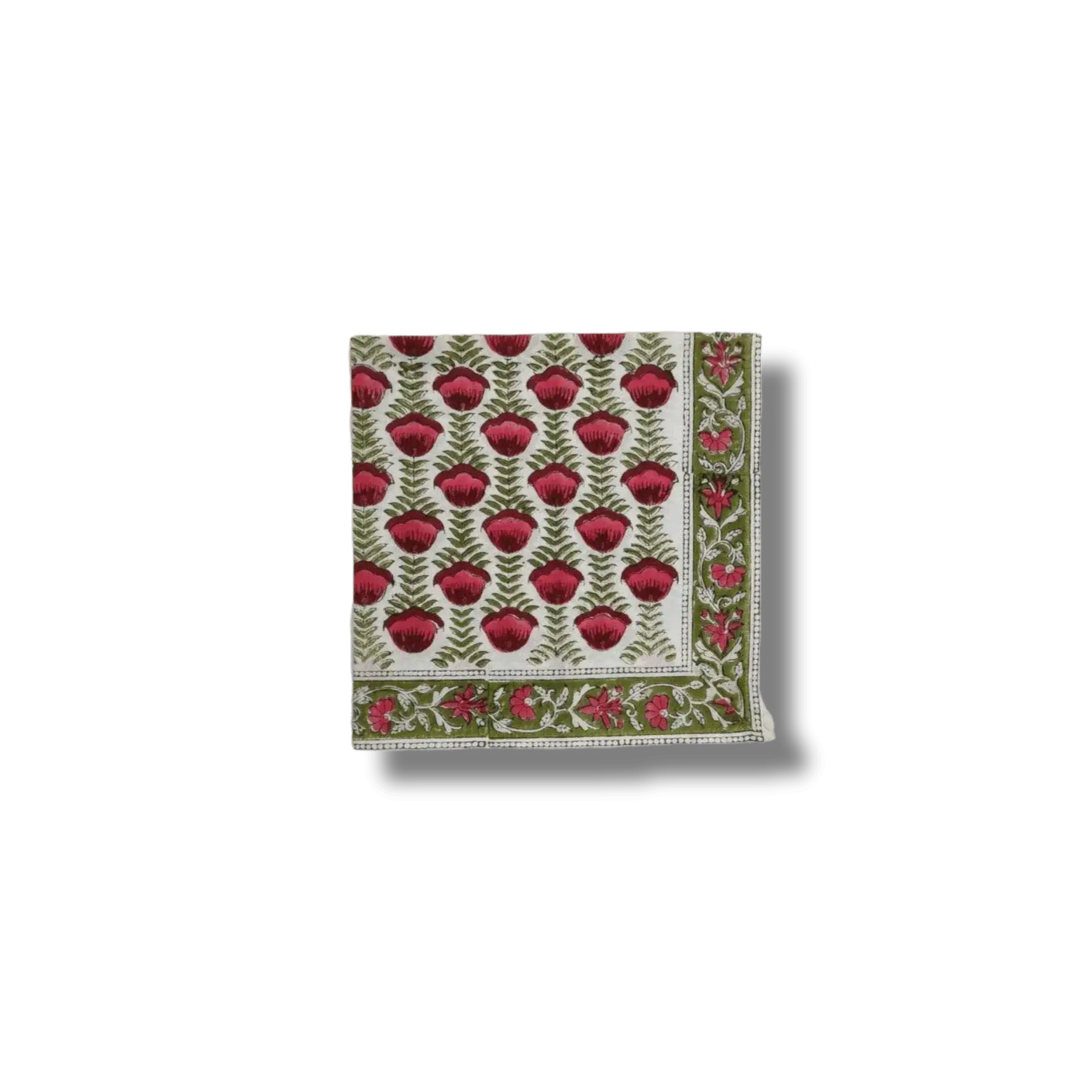 Pryna Hand Block Printed Cotton Napkin Set - Image 3