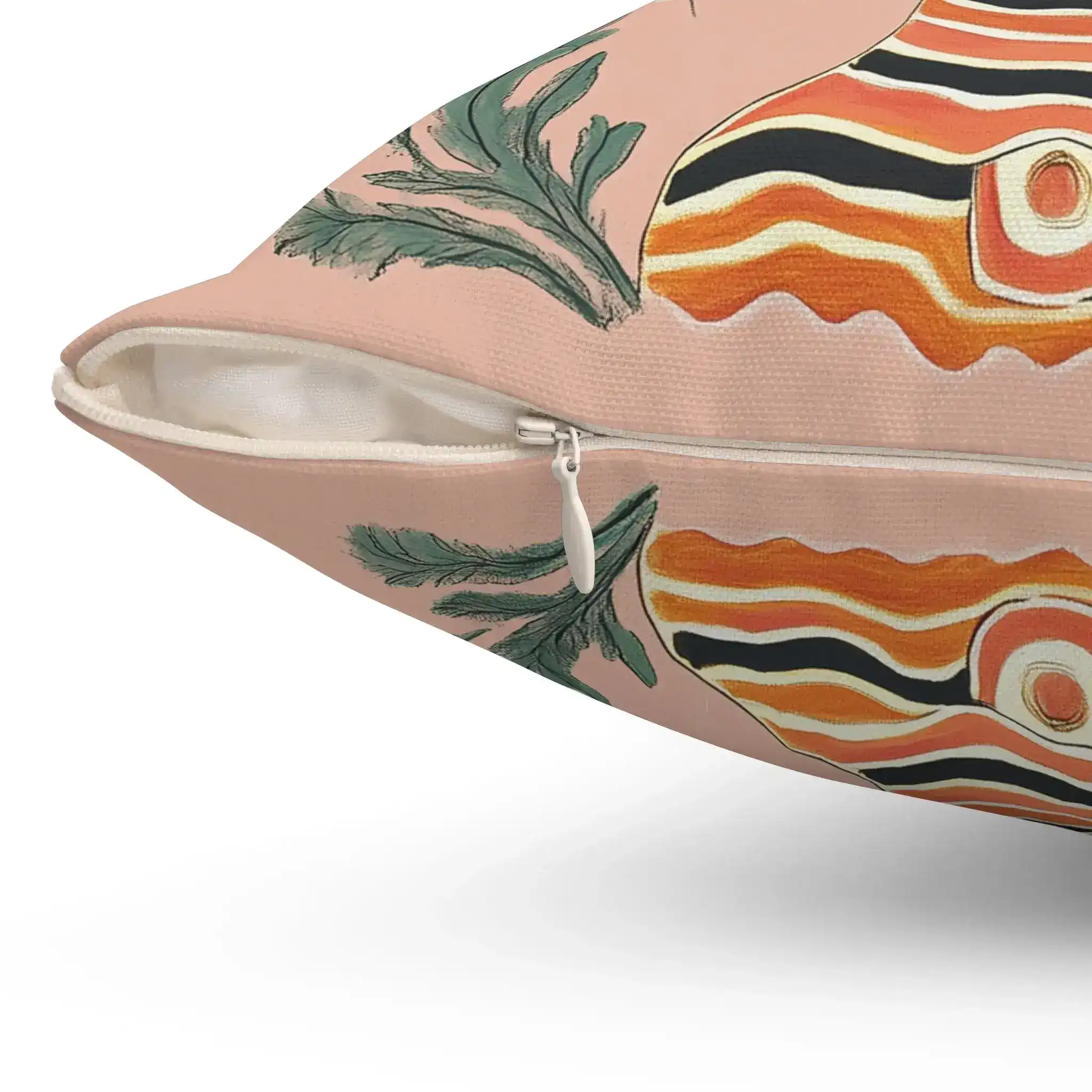 Psychedelic Jungle Tiger Throw Pillow - Image 3