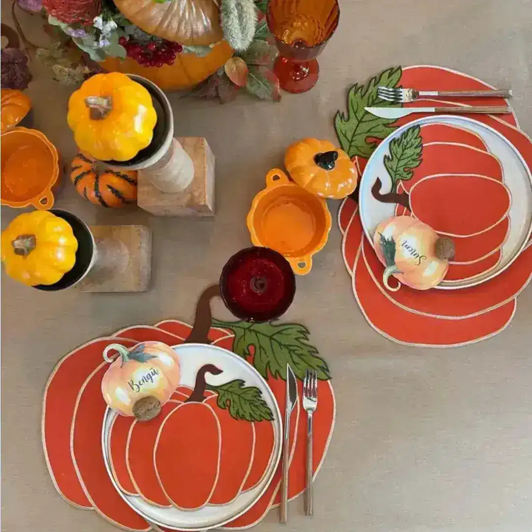 Pumpkin-Shaped Placemats - Image 3