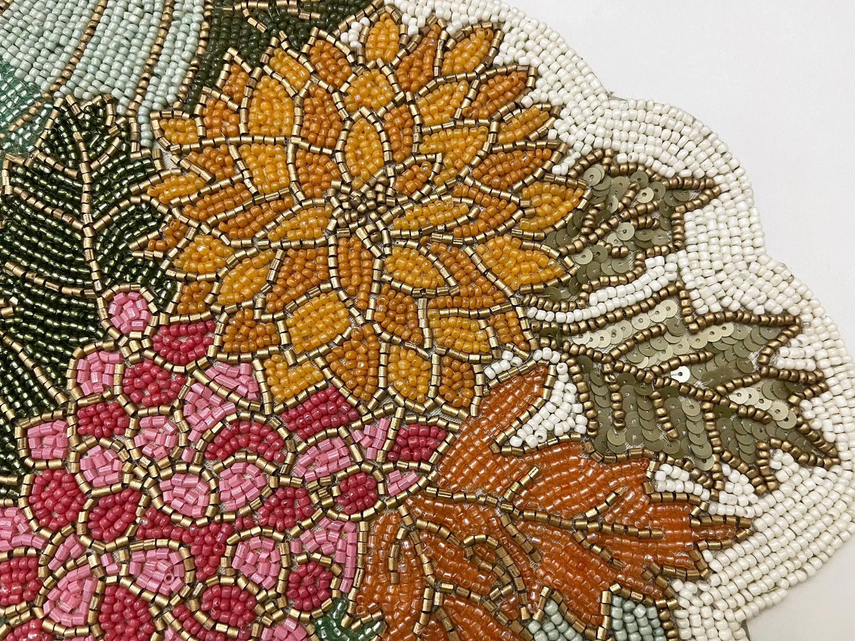 Pumpkins and Flowers Beaded Table Runner - Image 3