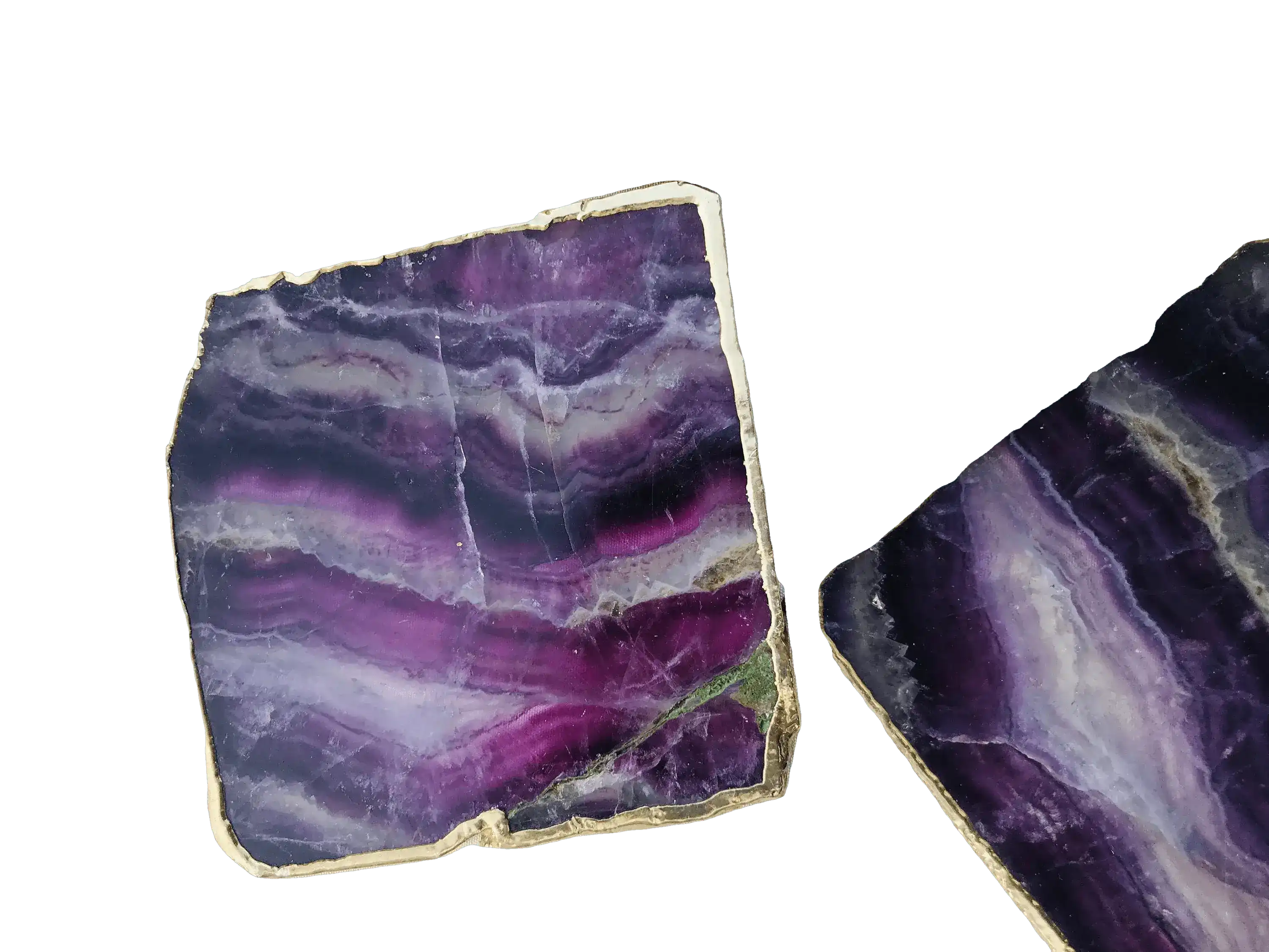 Purple Fluorite Agate Coasters - Set of 4 - Image 2