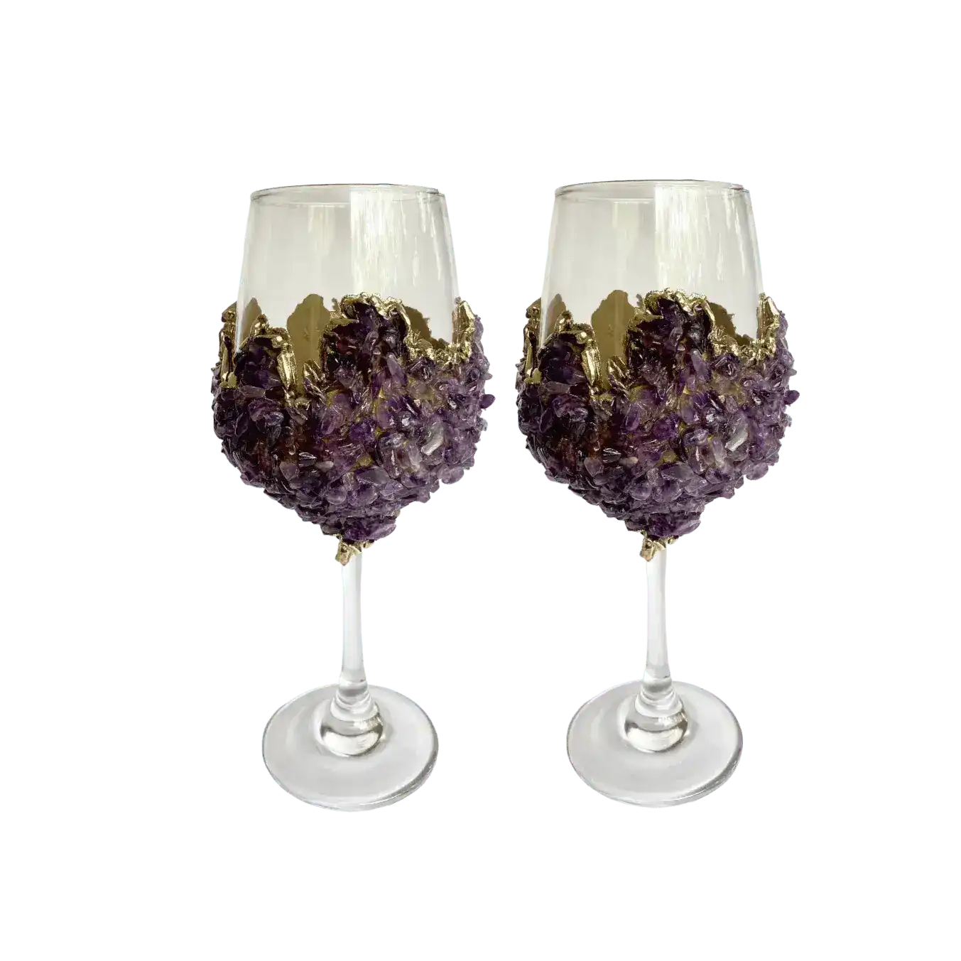 Purple Quartz Wine Glass - Set of 2