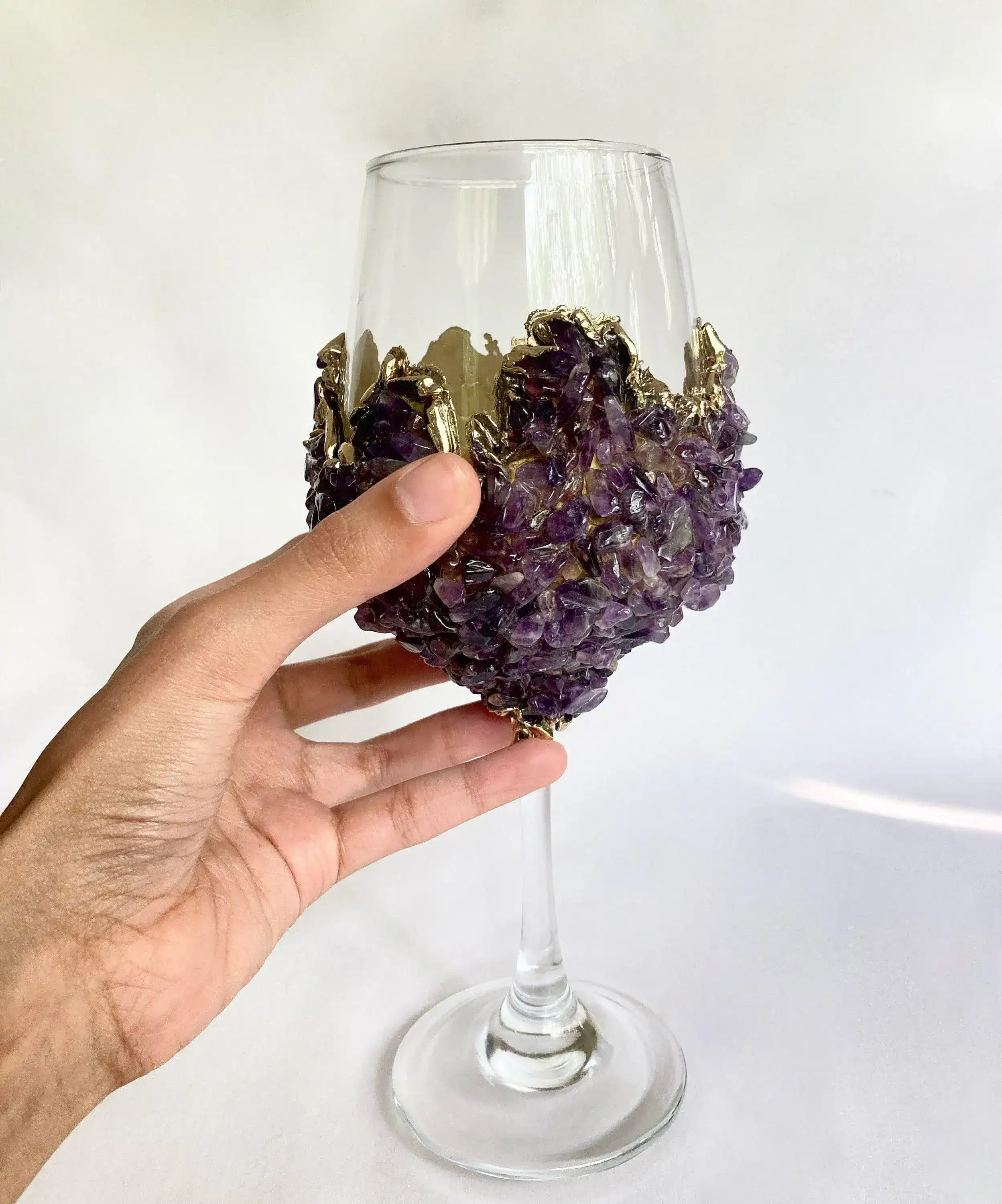 Purple Quartz Wine Glass - Set of 2 - Image 2