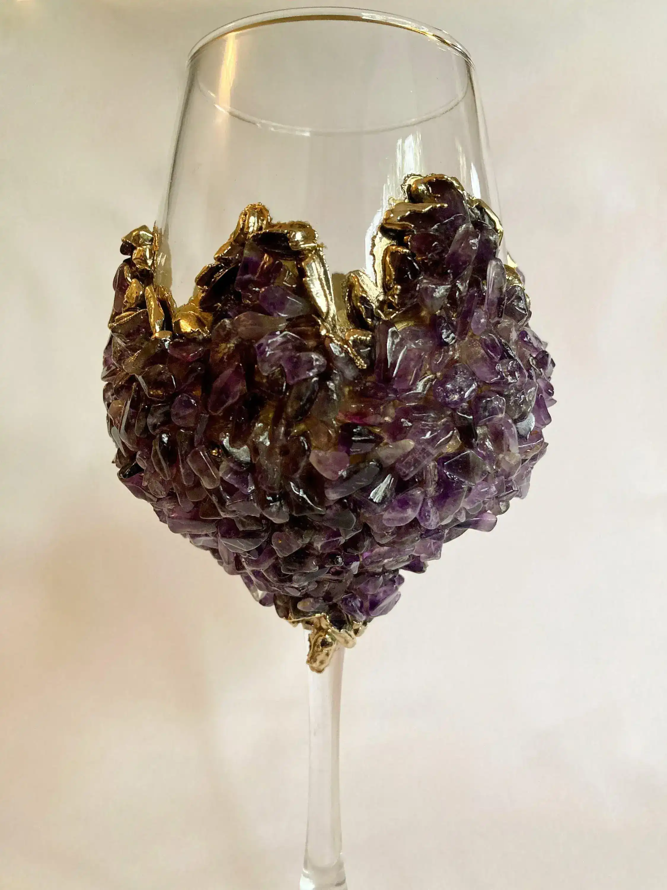 Purple Quartz Wine Glass - Set of 2 - Image 5