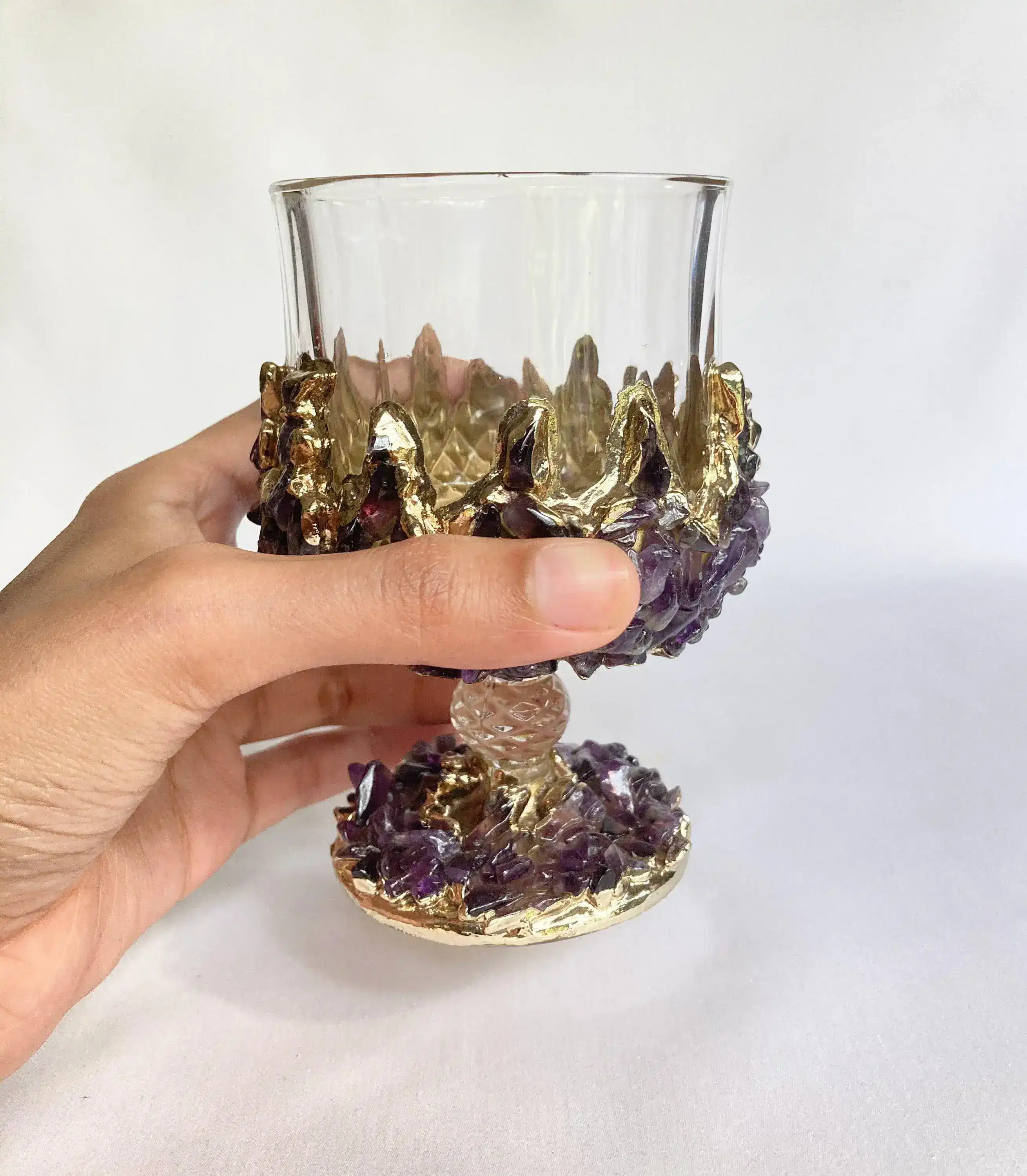 Purple Rose Quartz Mini Wine Glass - Set of 2 - Image 2