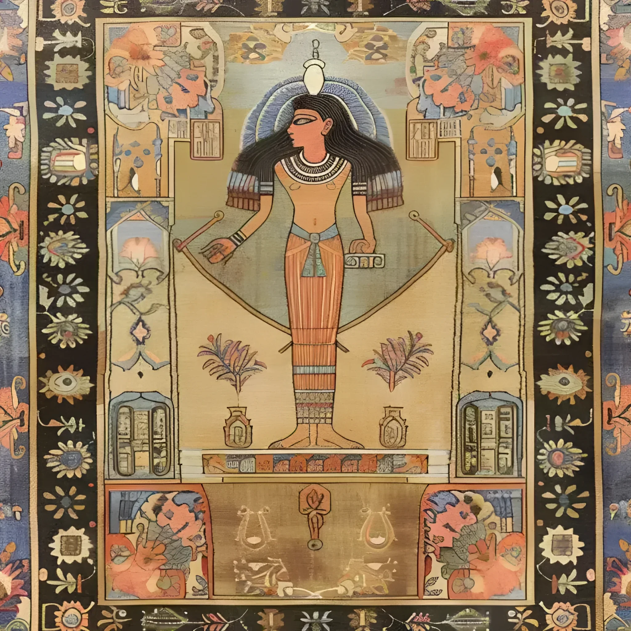 Pyramid Dreamscape Hand Knotted Area Rug - Image 5