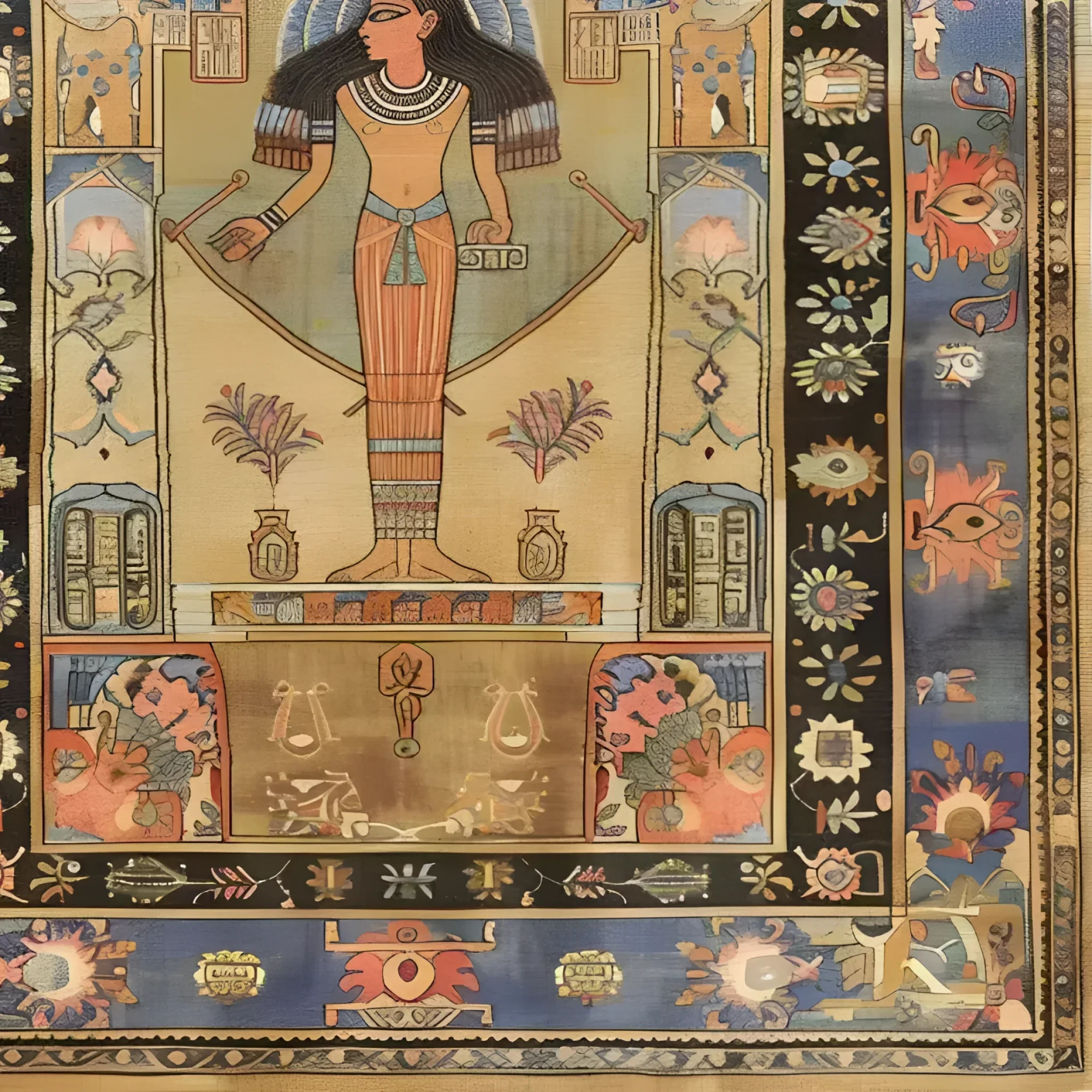 Pyramid Dreamscape Hand Knotted Area Rug - Image 7