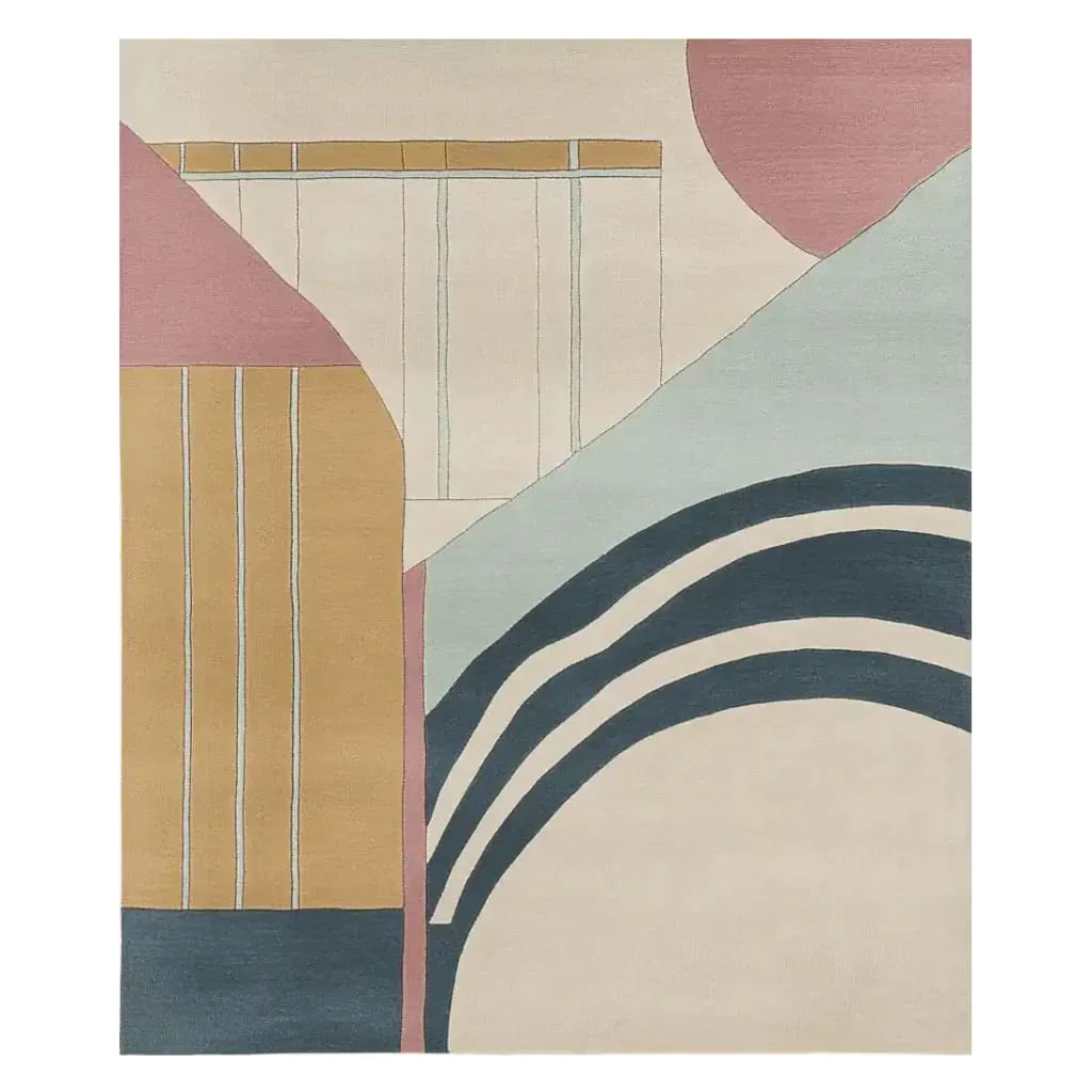 Quiet Urban Geometry Hand Tufted Rug